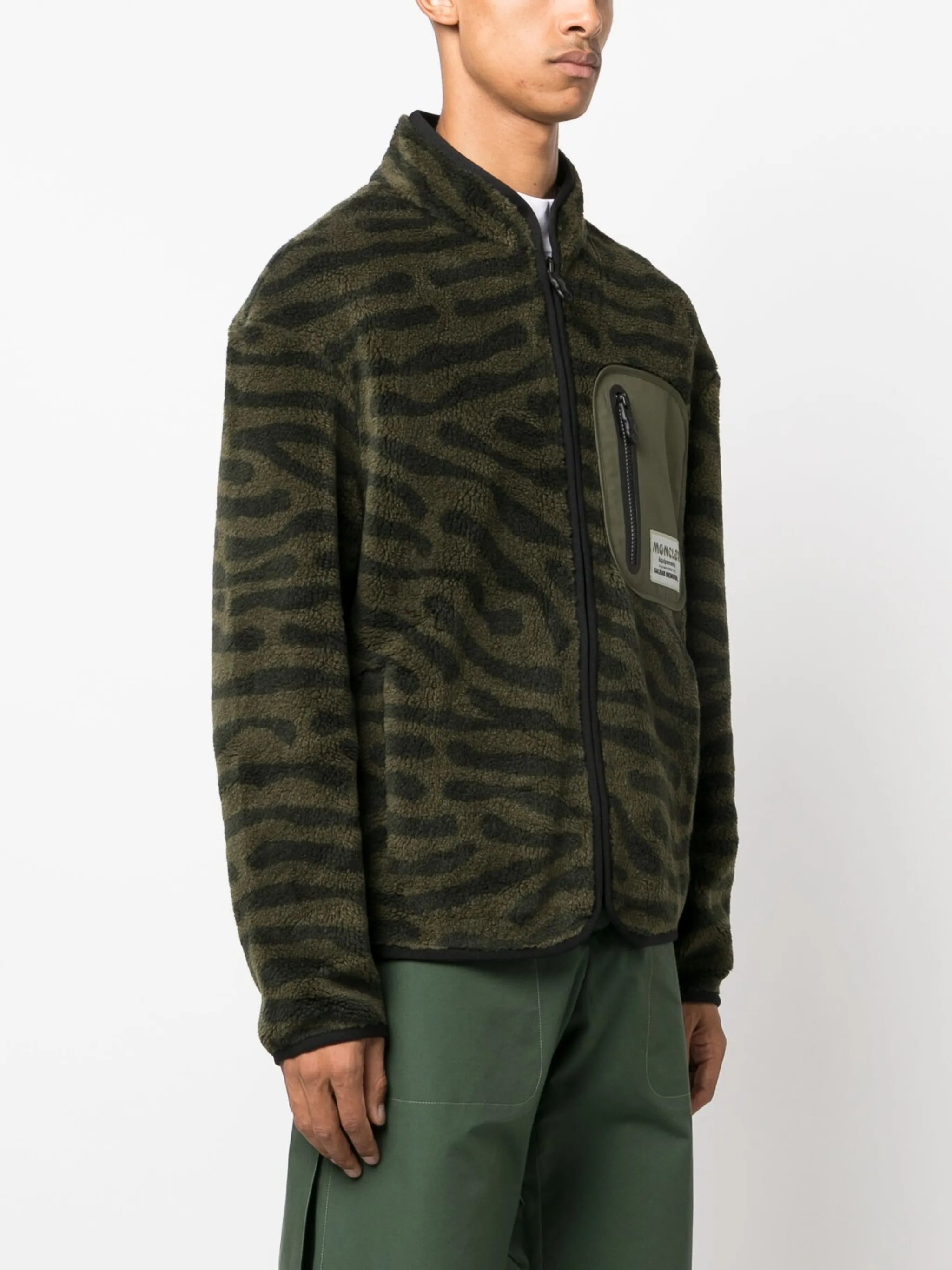 x Salehe Bembury fleece zip-up sweatshirt