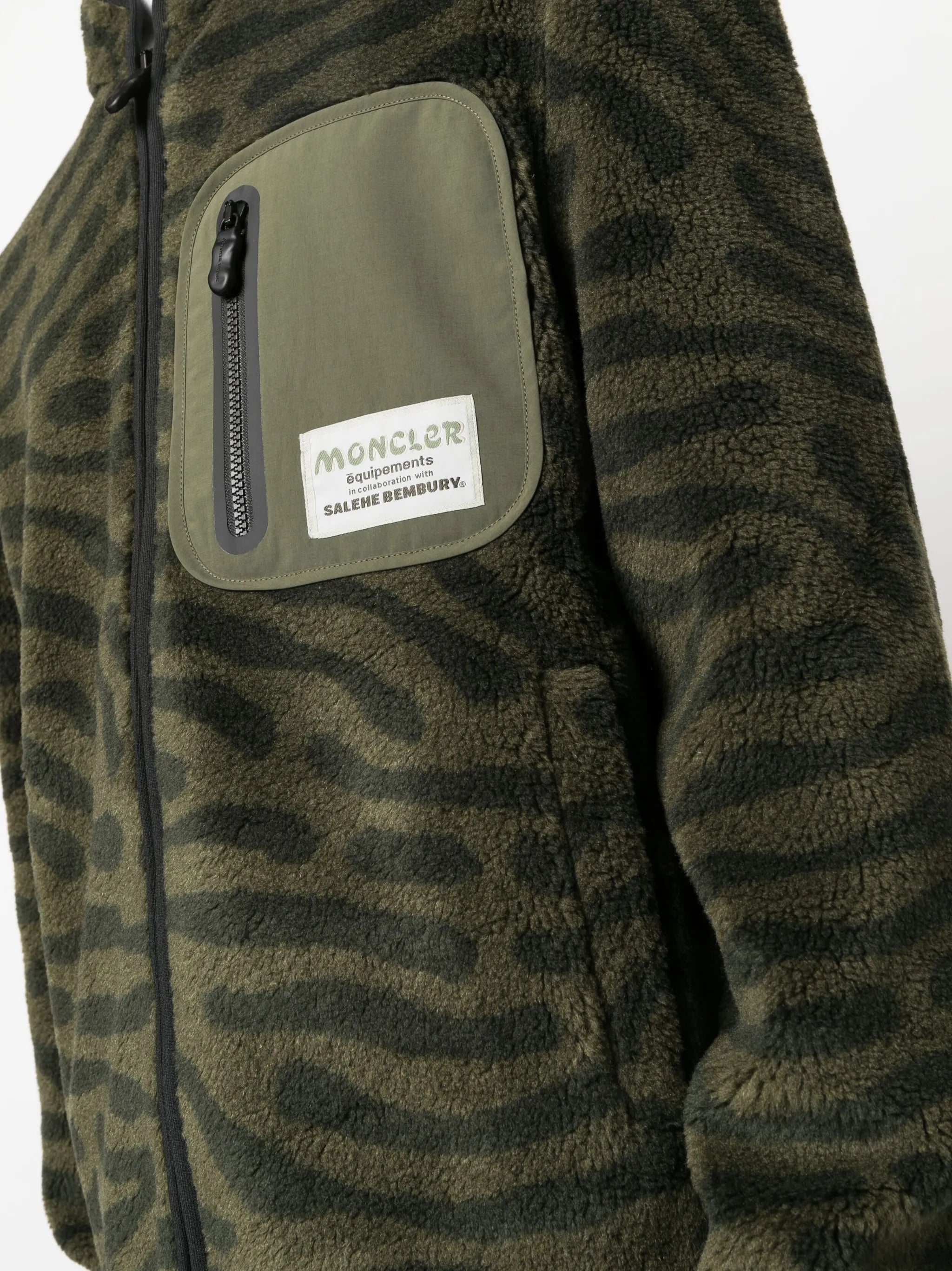 x Salehe Bembury fleece zip-up sweatshirt