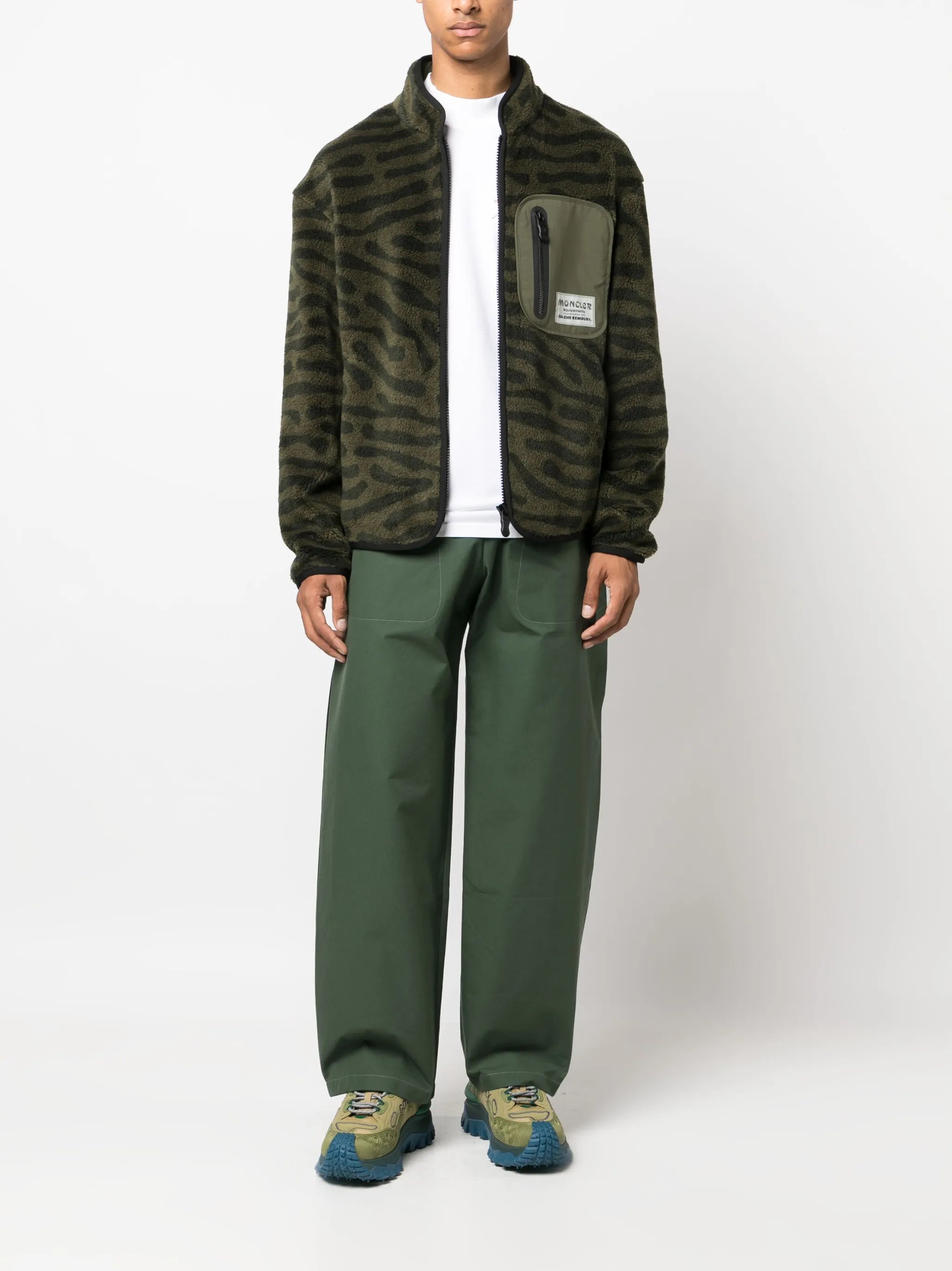 x Salehe Bembury fleece zip-up sweatshirt