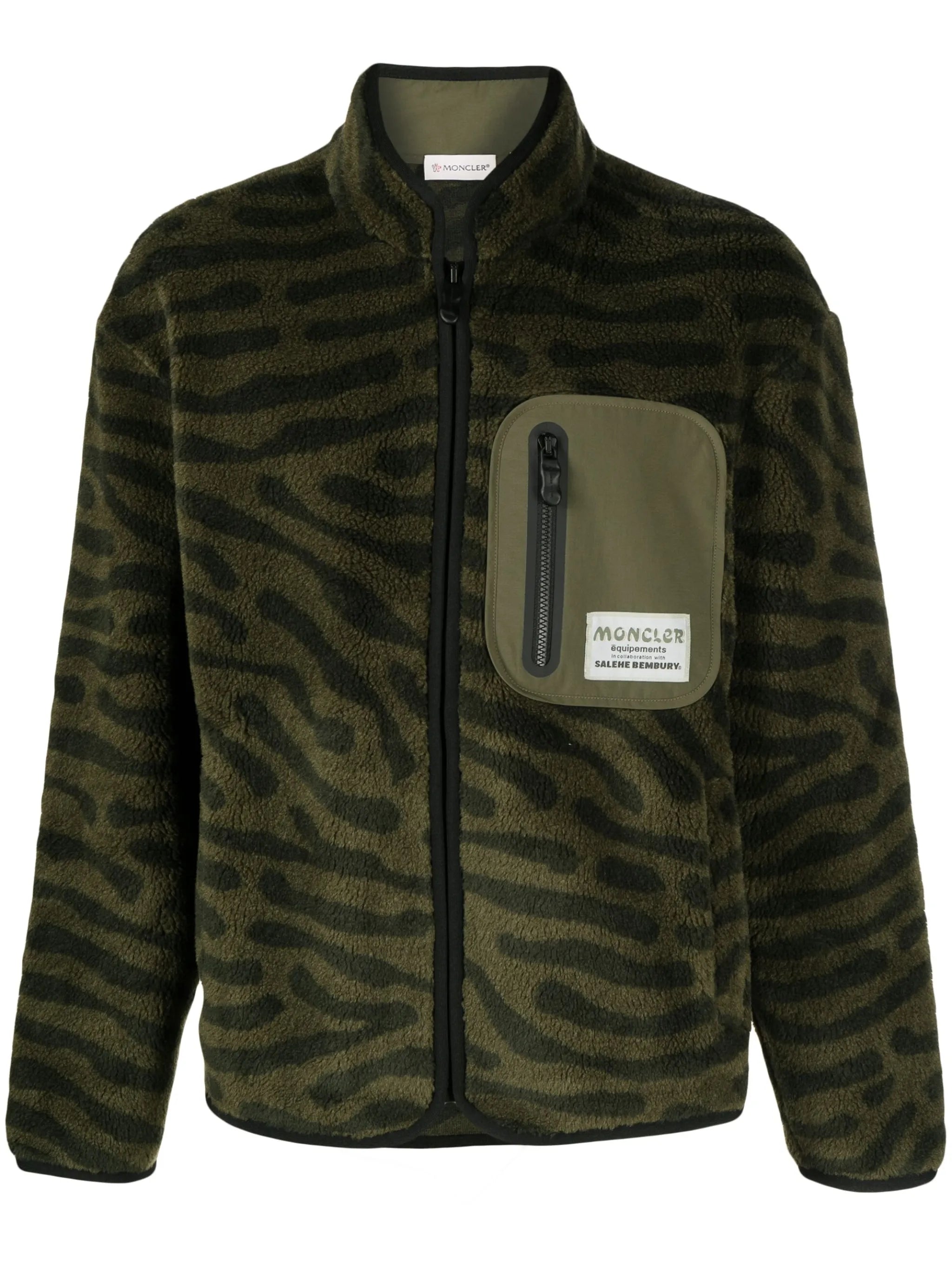 x Salehe Bembury fleece zip-up sweatshirt