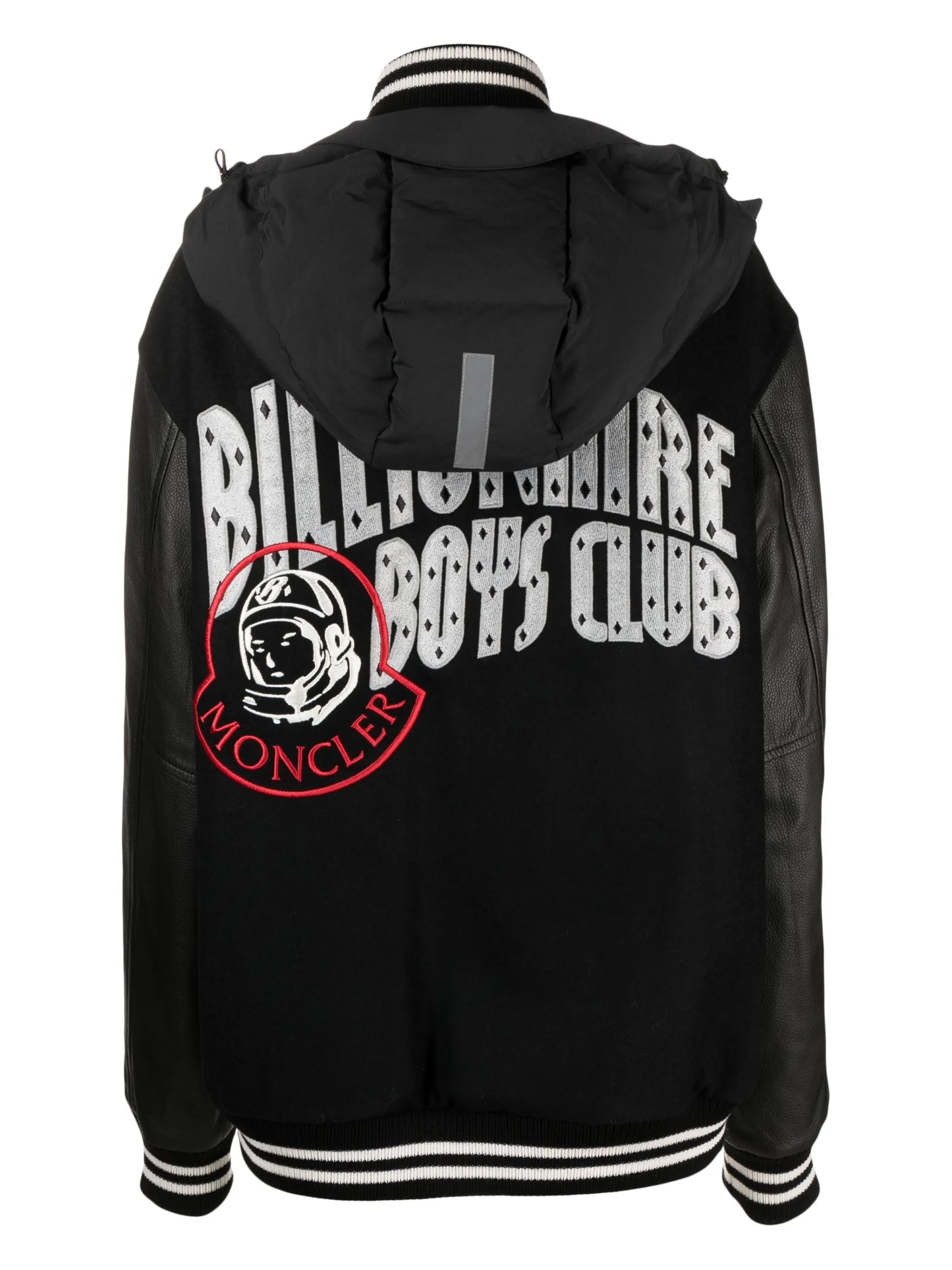 logo-patch down bomber jacket