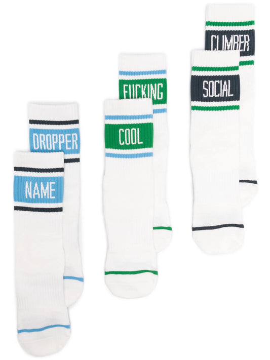 Ayda ribbed-knit socks (pack of three)