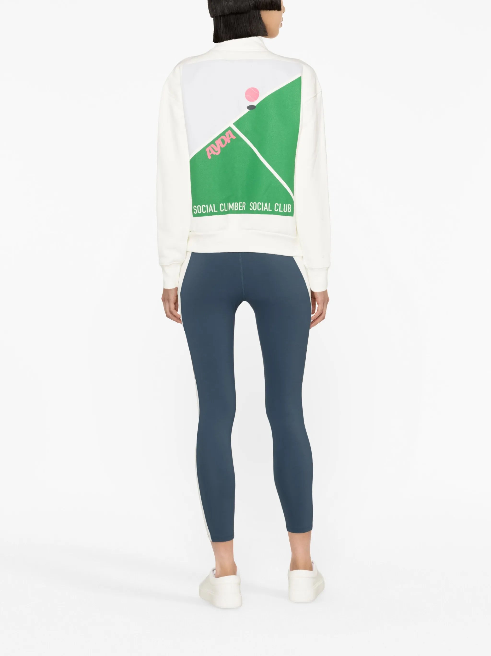 Chloe half-zip fleece sweatshirt