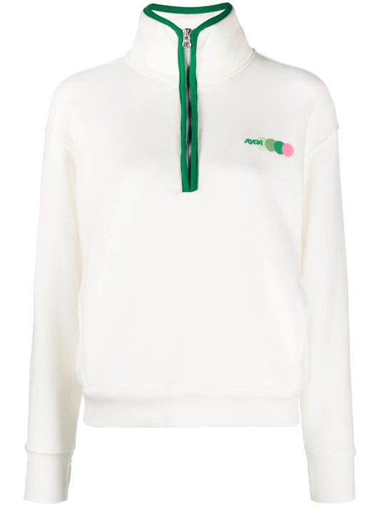 Chloe half-zip fleece sweatshirt