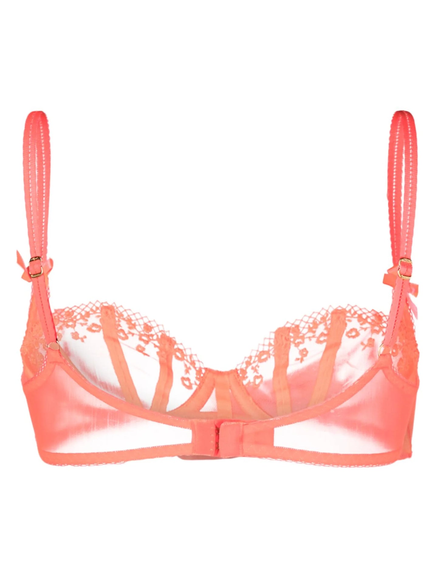 Florina floral-lace tulle bra