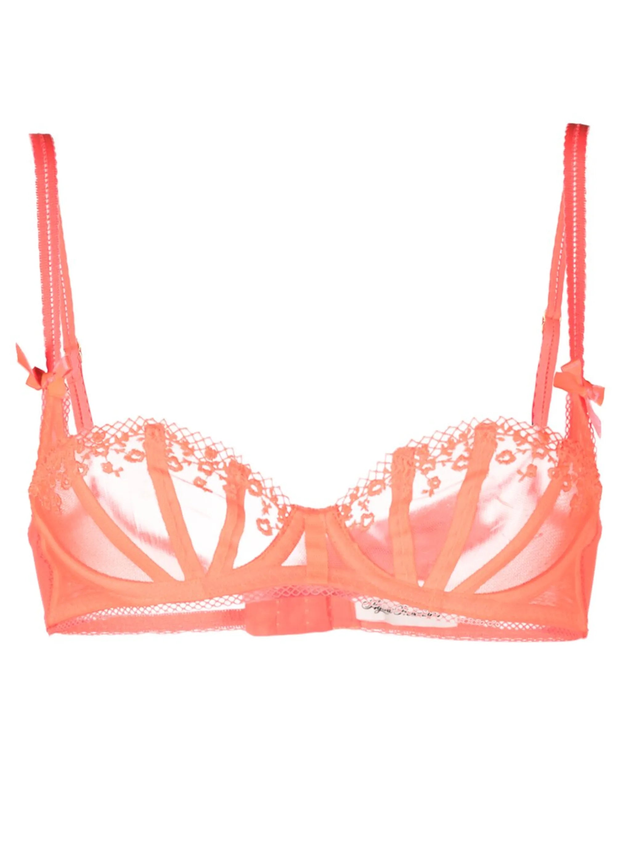 Florina floral-lace tulle bra