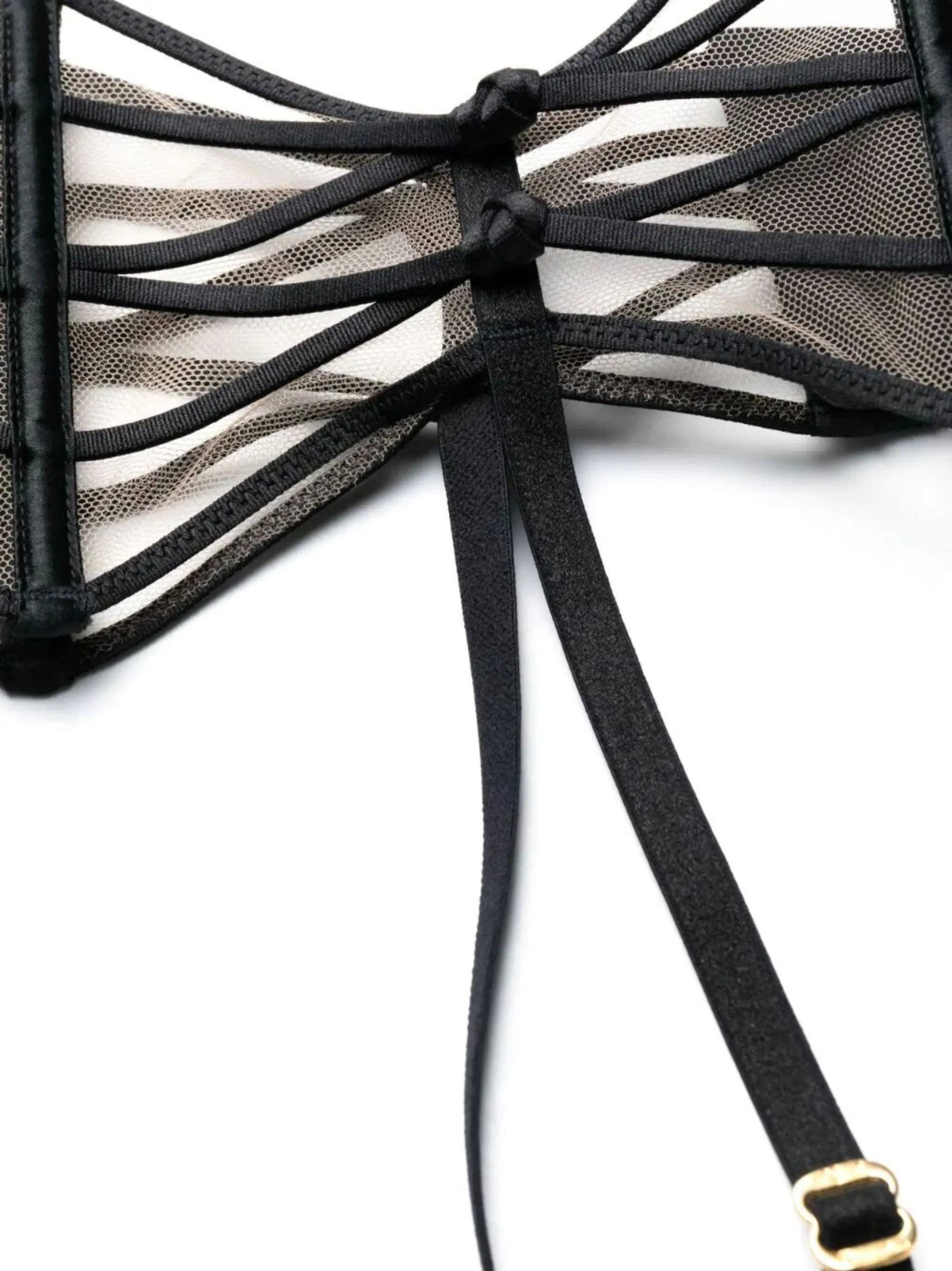 Ozara corset-style tulle suspender