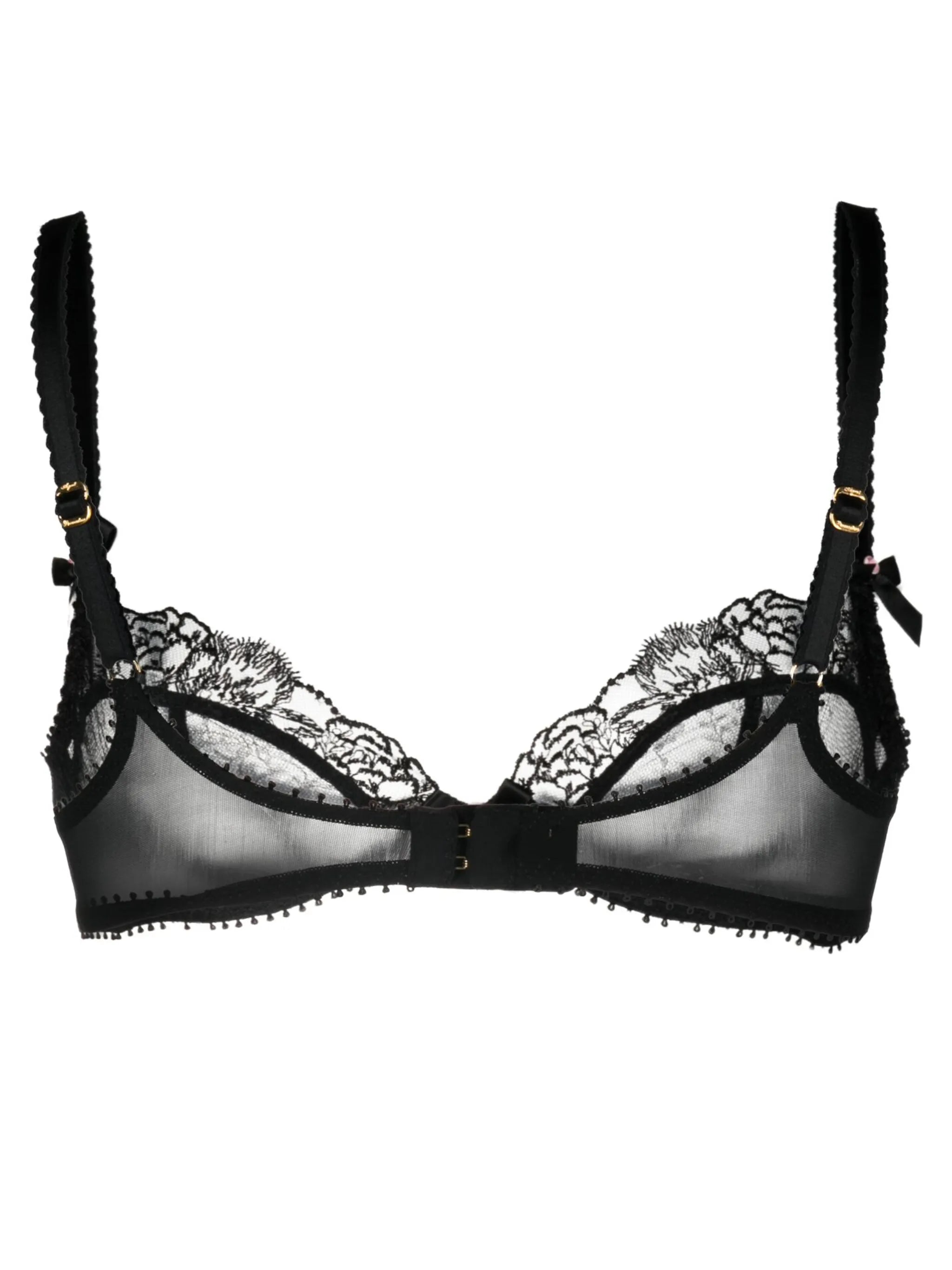 Edwina floral-lace tulle bra