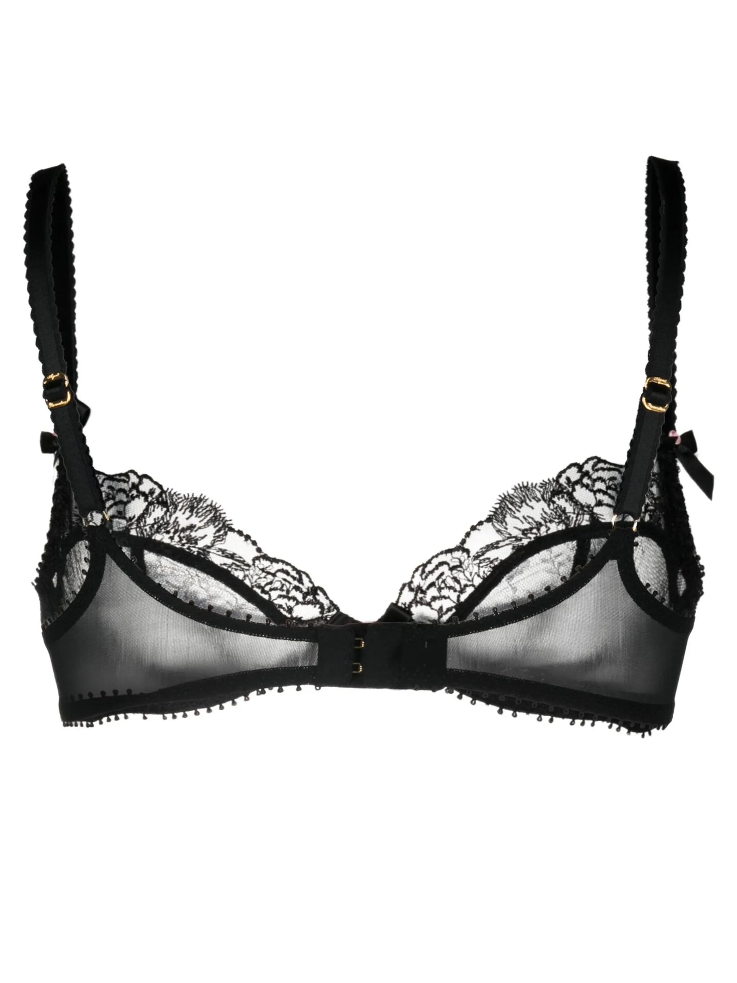 Edwina floral-lace tulle bra