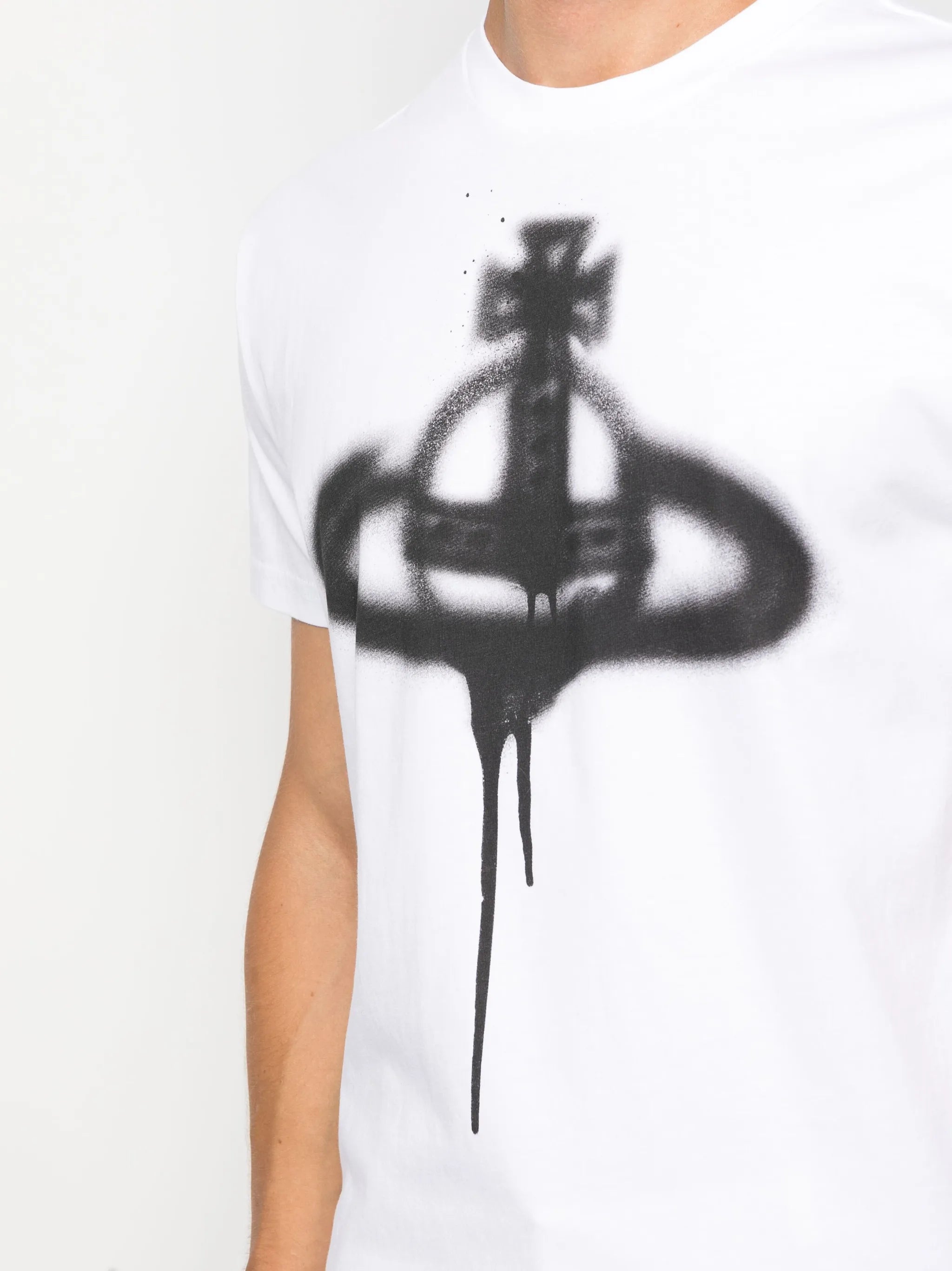 Orb spray-print T-shirt