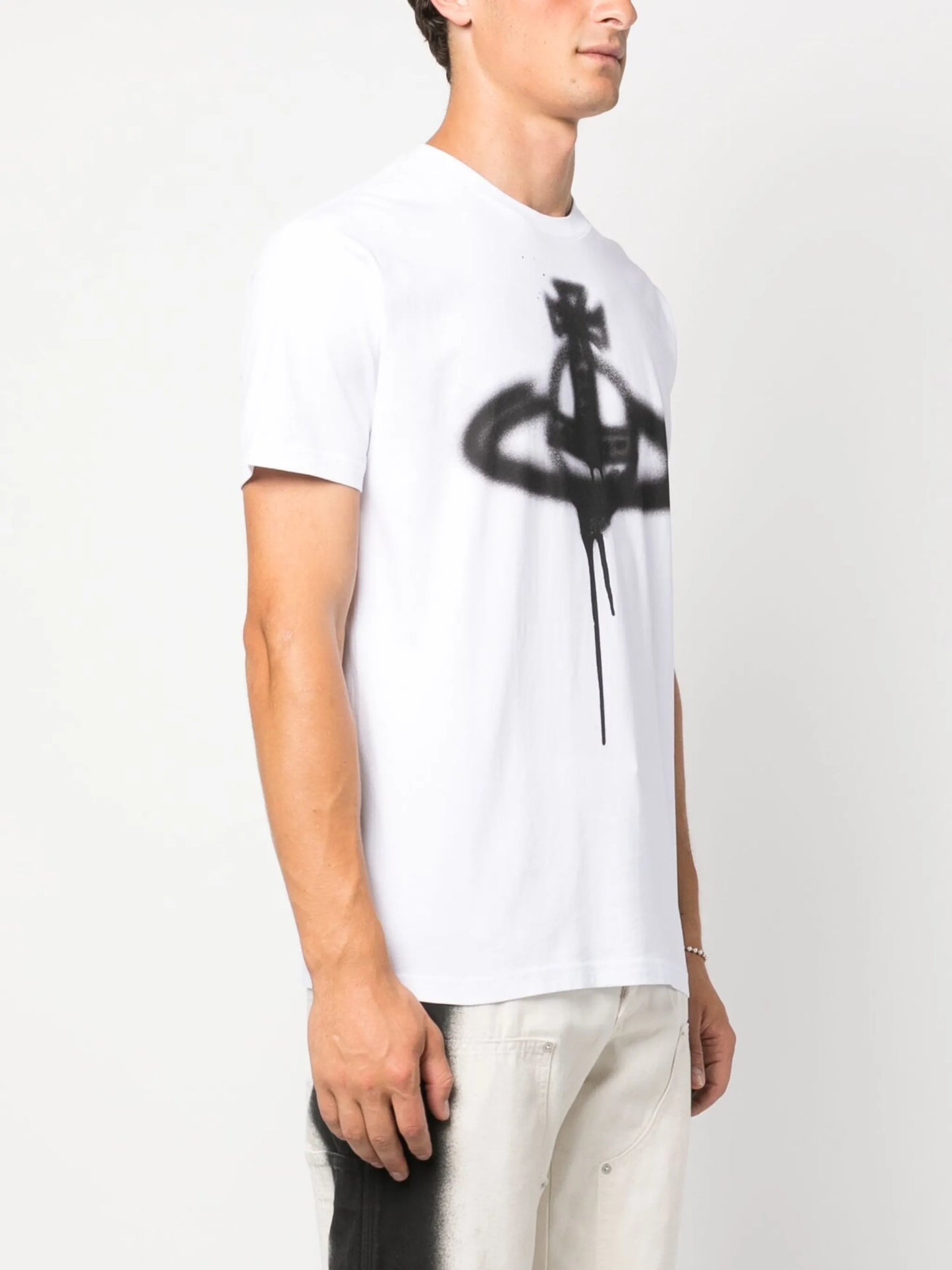 Orb spray-print T-shirt