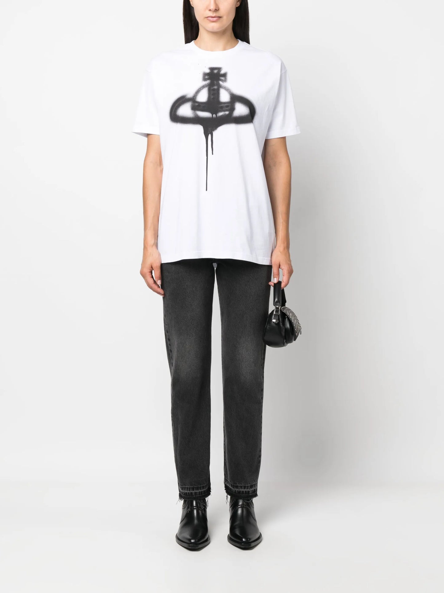 Orb spray-print T-shirt