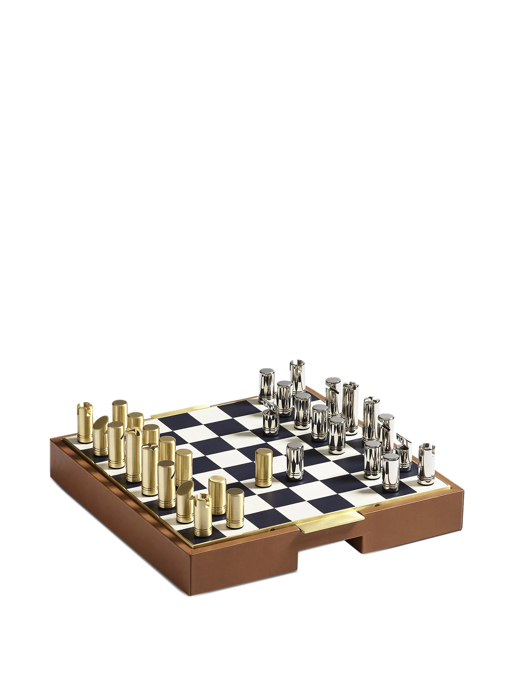 Fowler chess and draughts game set
