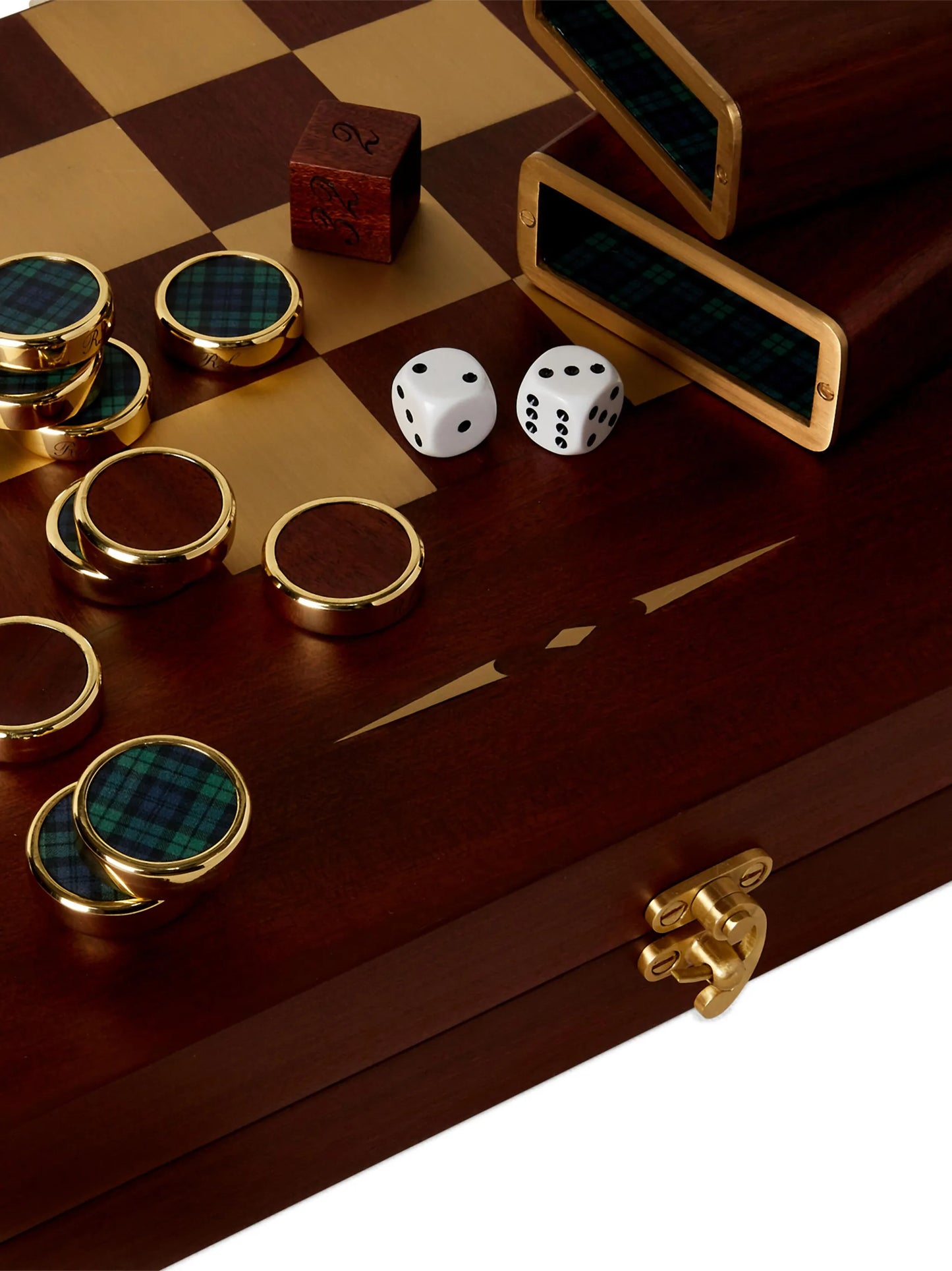 tartan parkwood backgammon