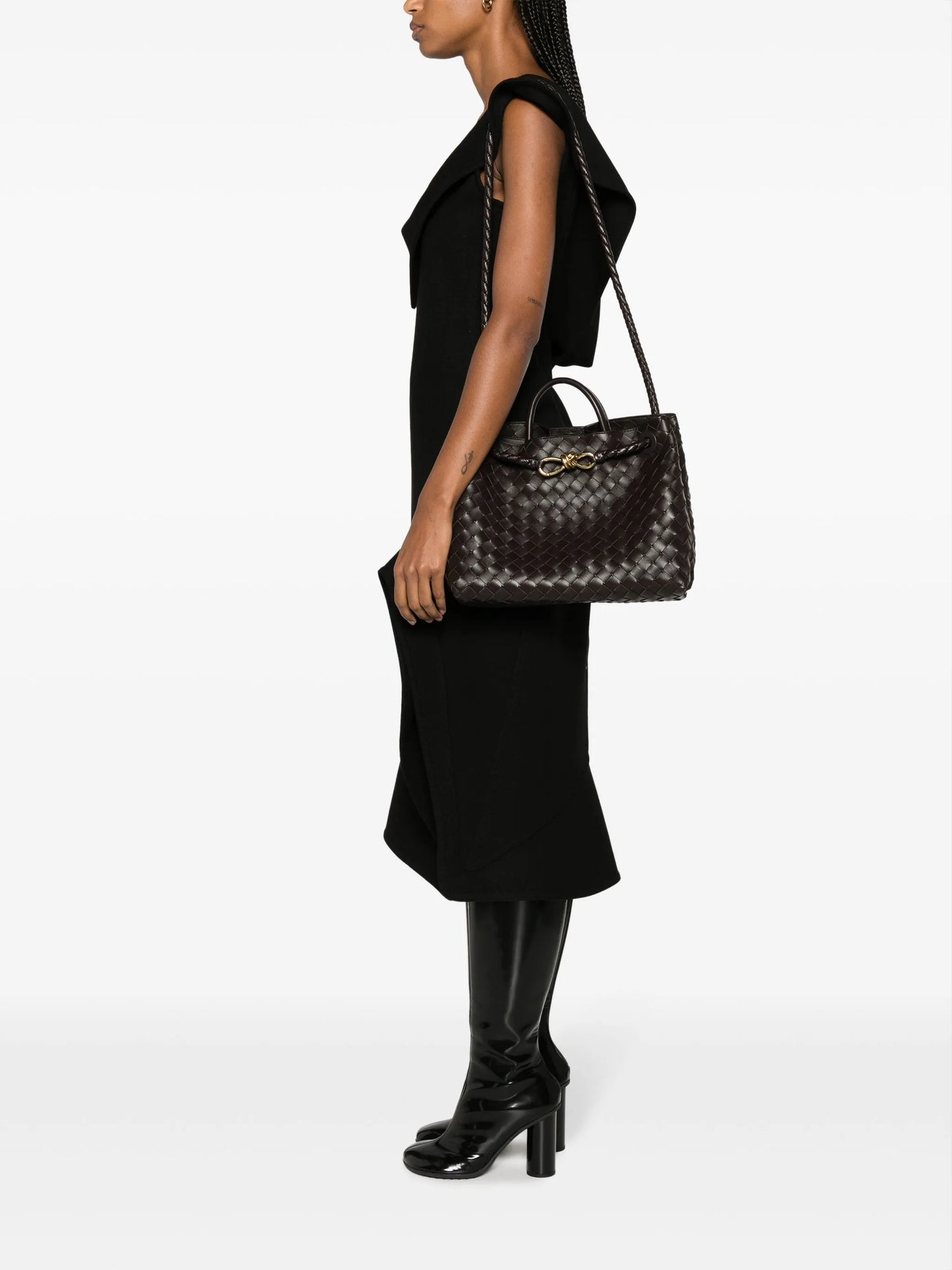medium Andiamo leather tote bag