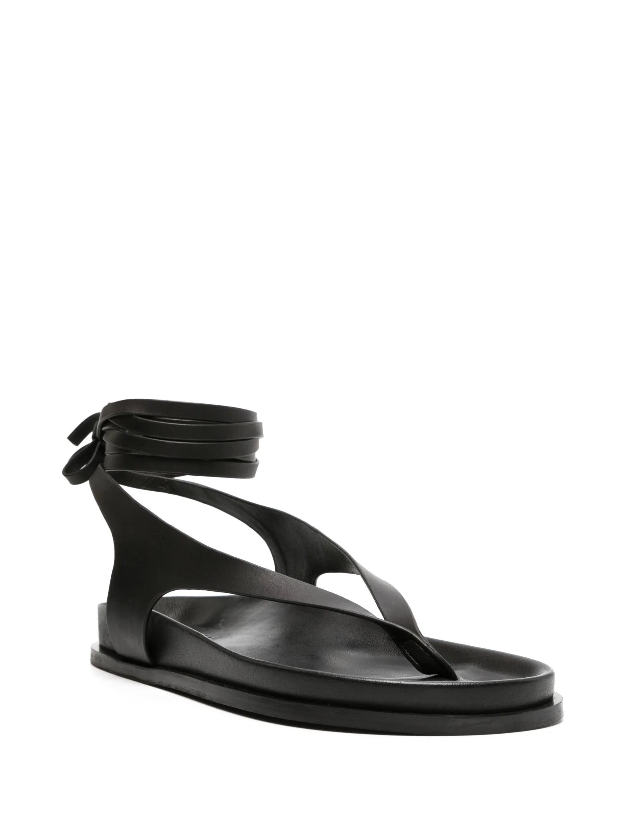 Shel leather sandals