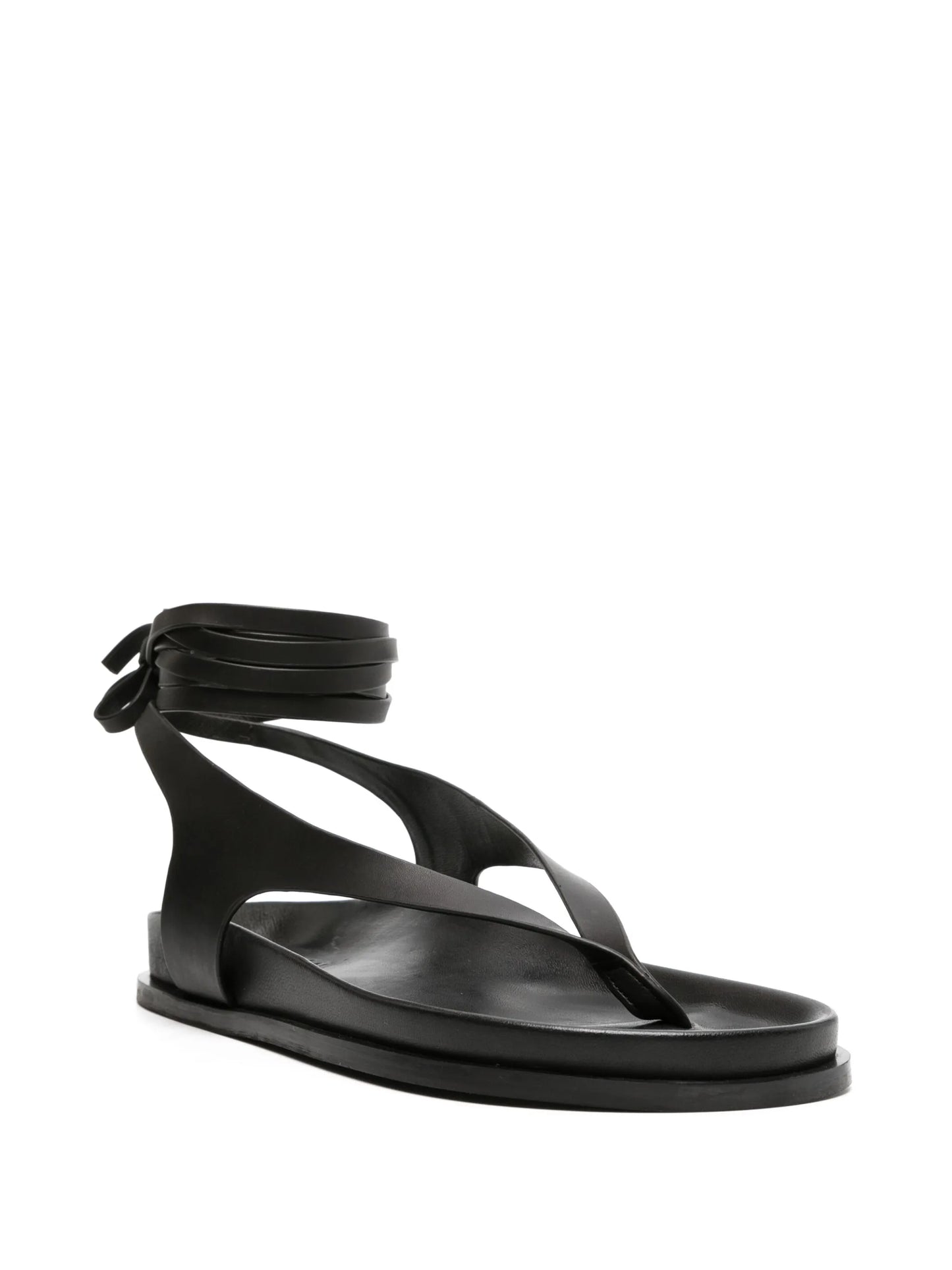 Shel leather sandals