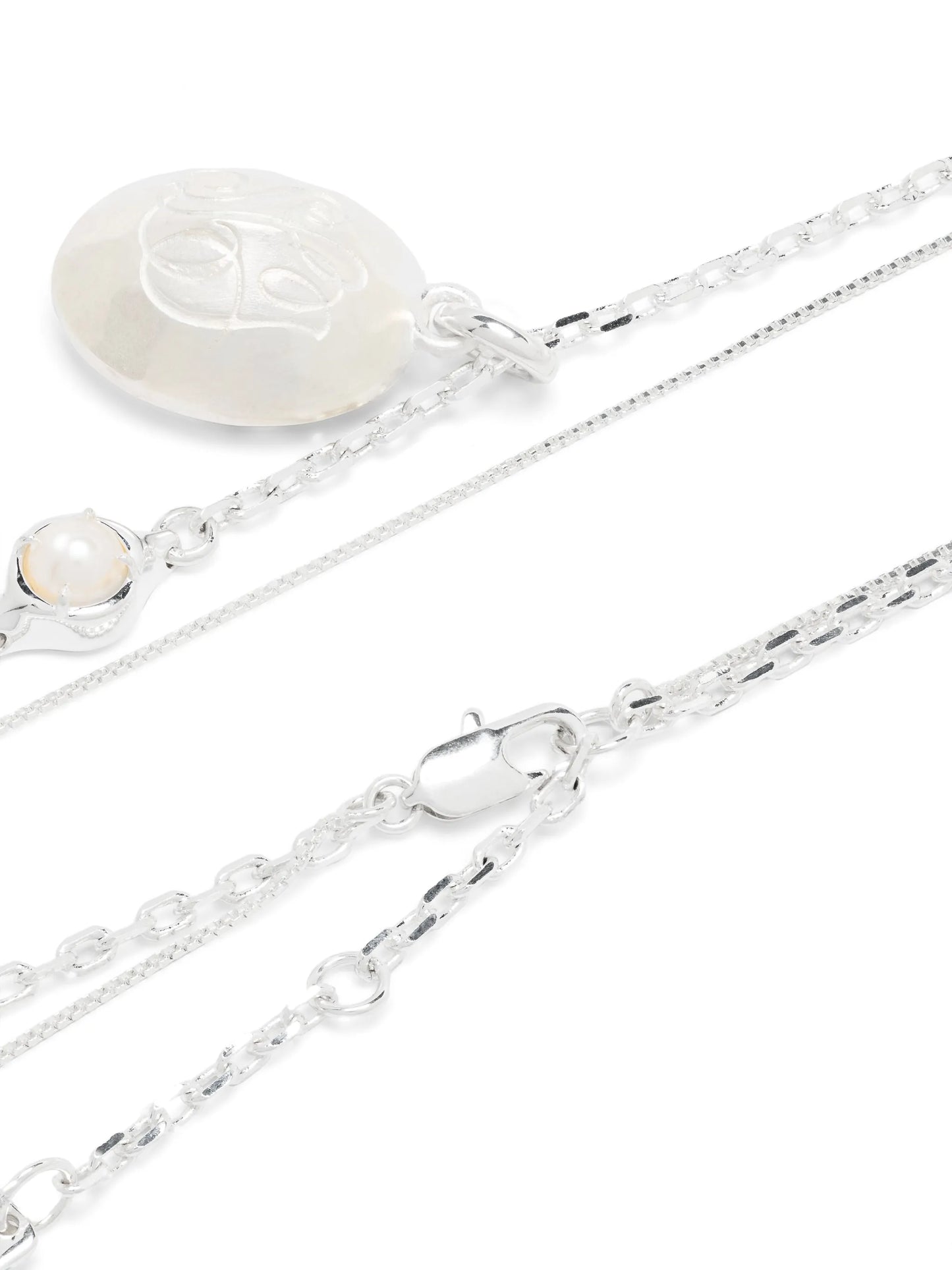 Noca double-chain pendant necklace