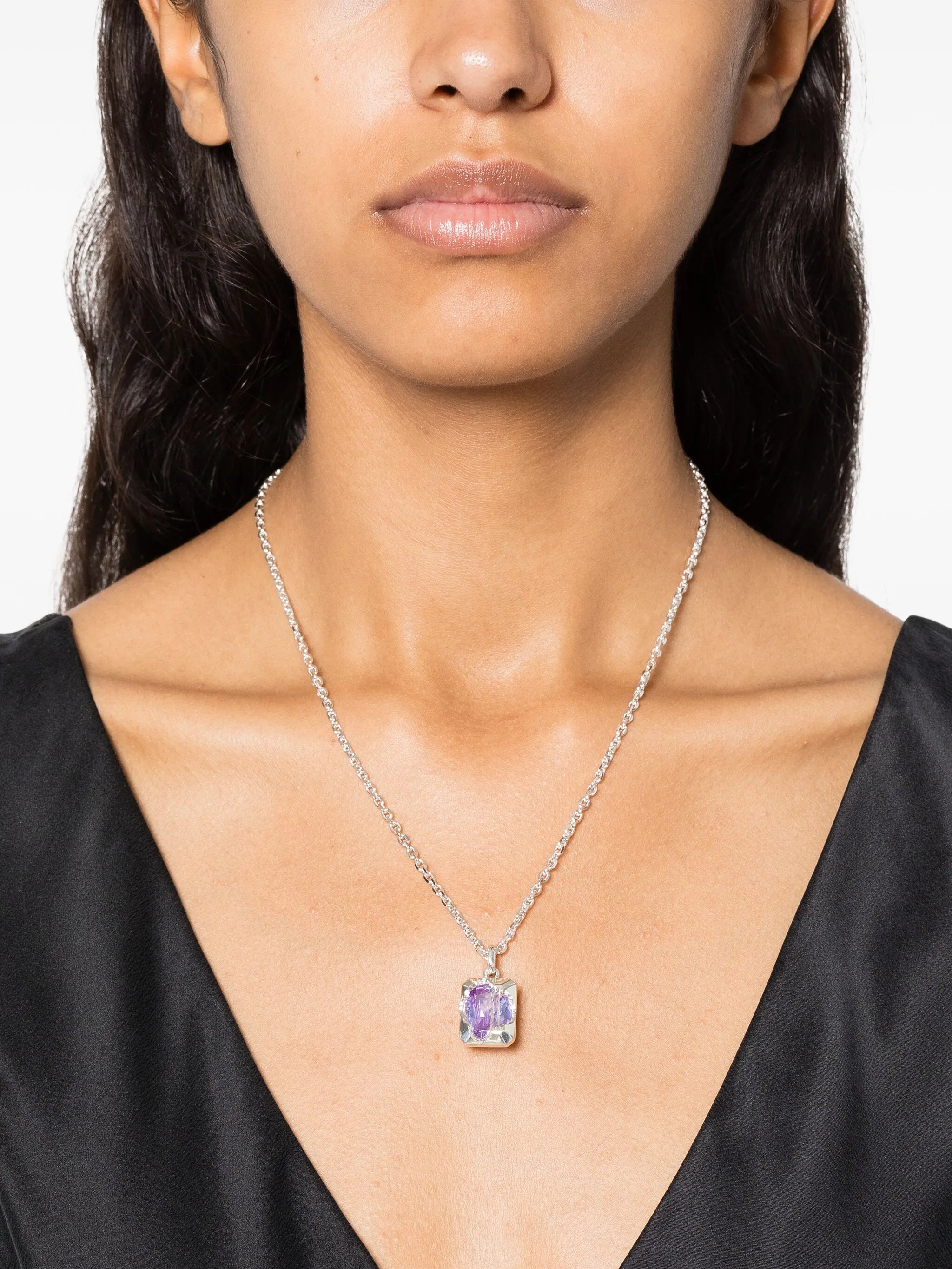 sterling silver Zong pendant necklace
