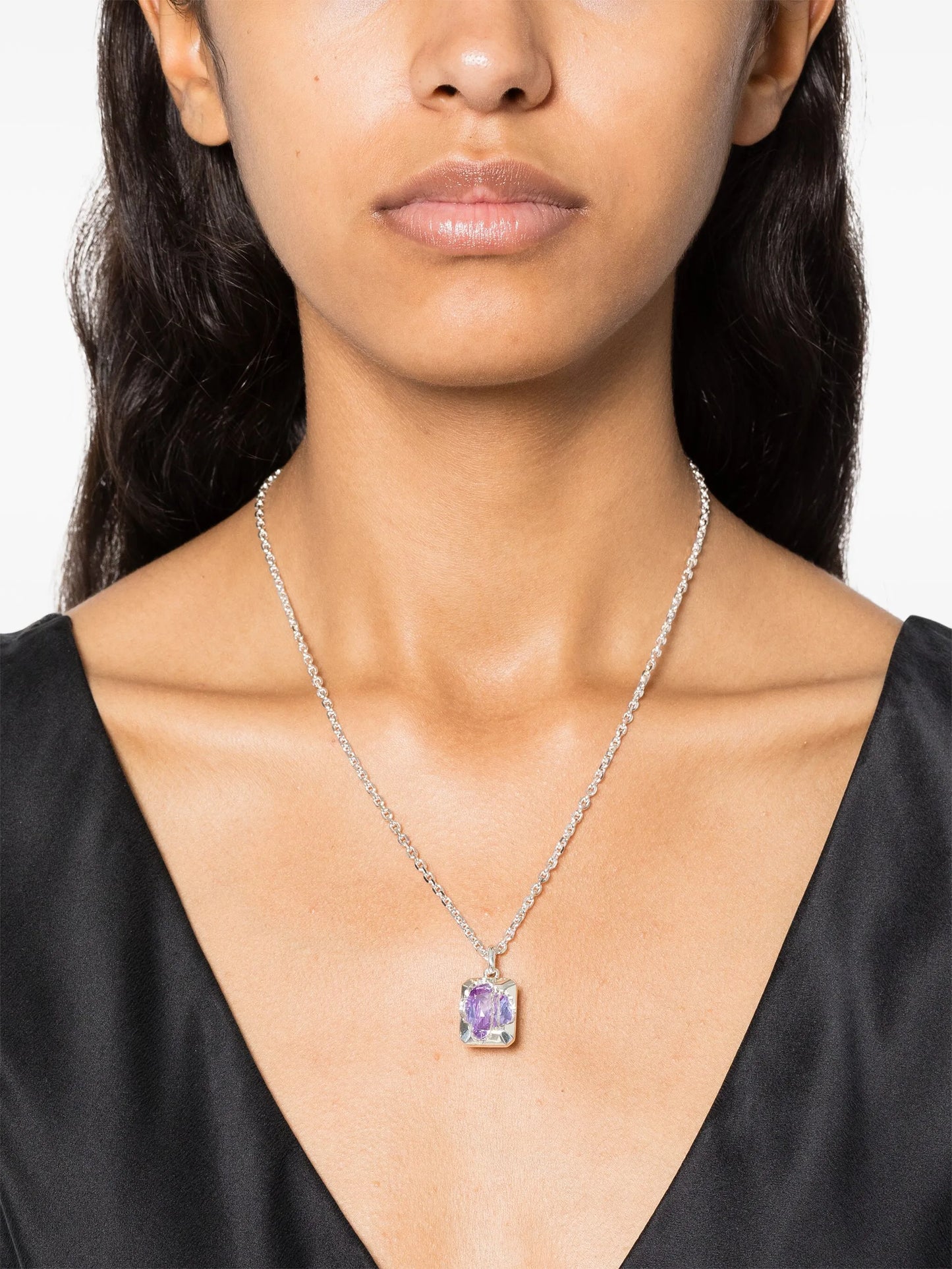 sterling silver Zong pendant necklace