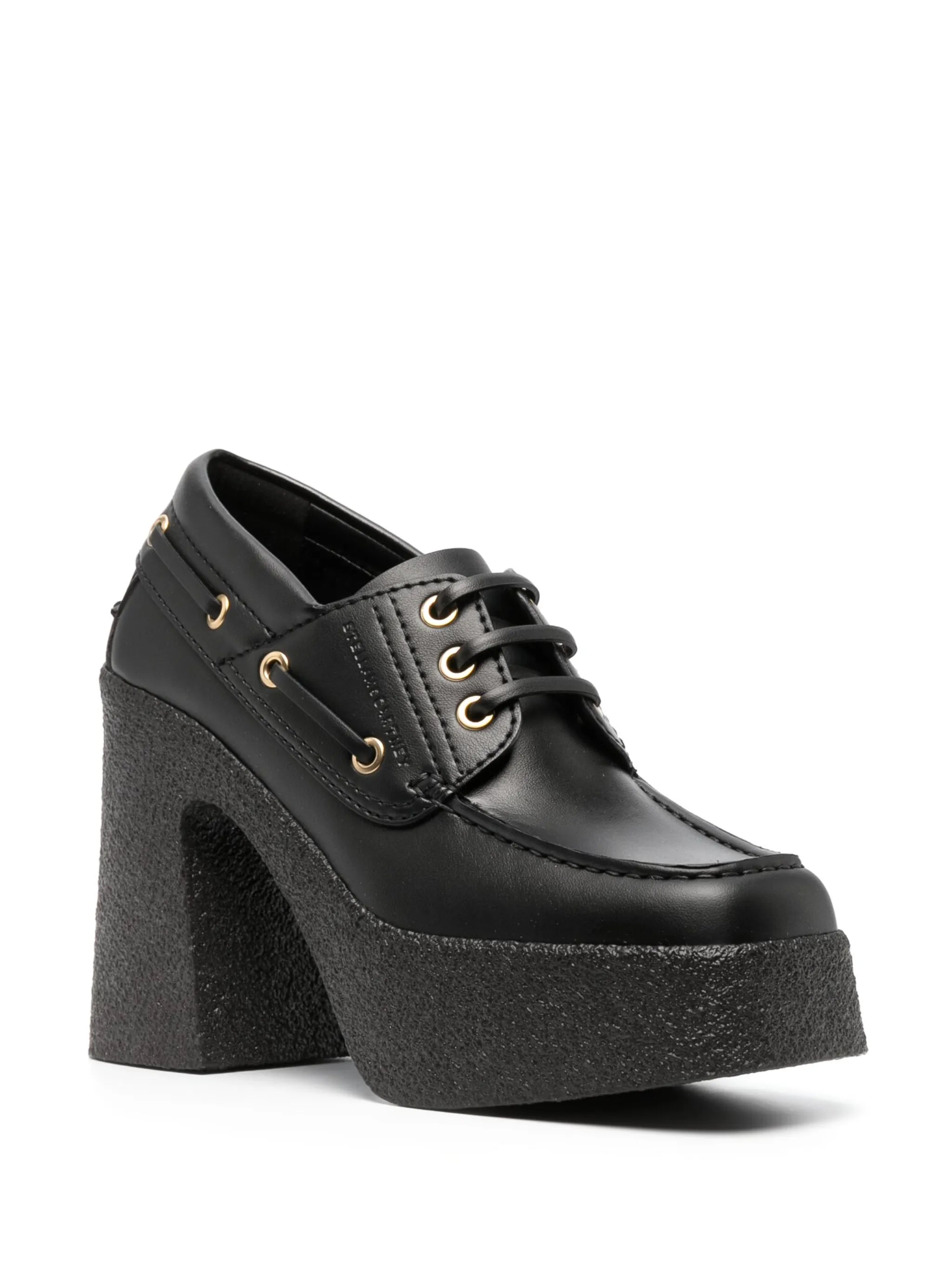 115mm textured platform loafers