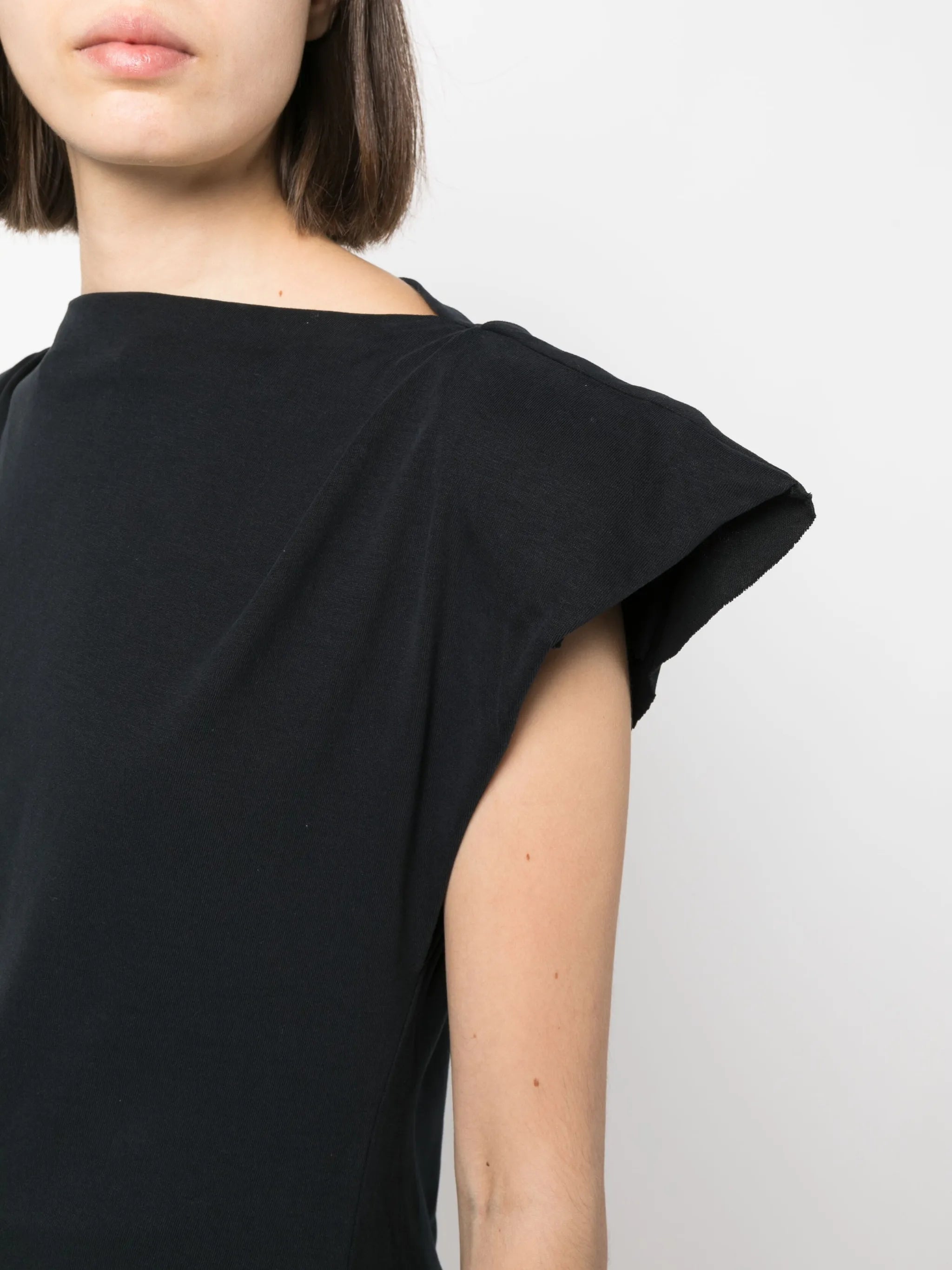 Sebani padded asymmetric T-shirt