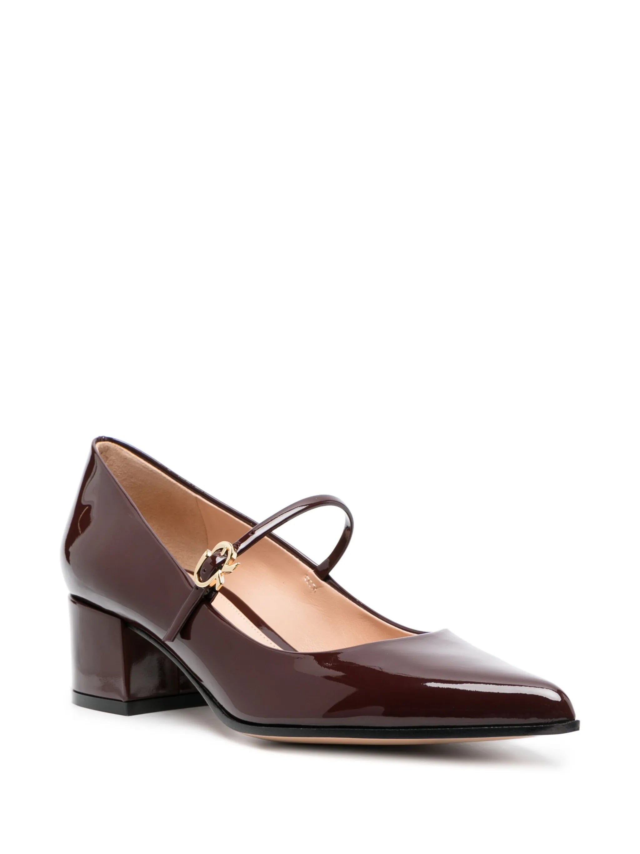 45mm high-shine mary-jane pumps