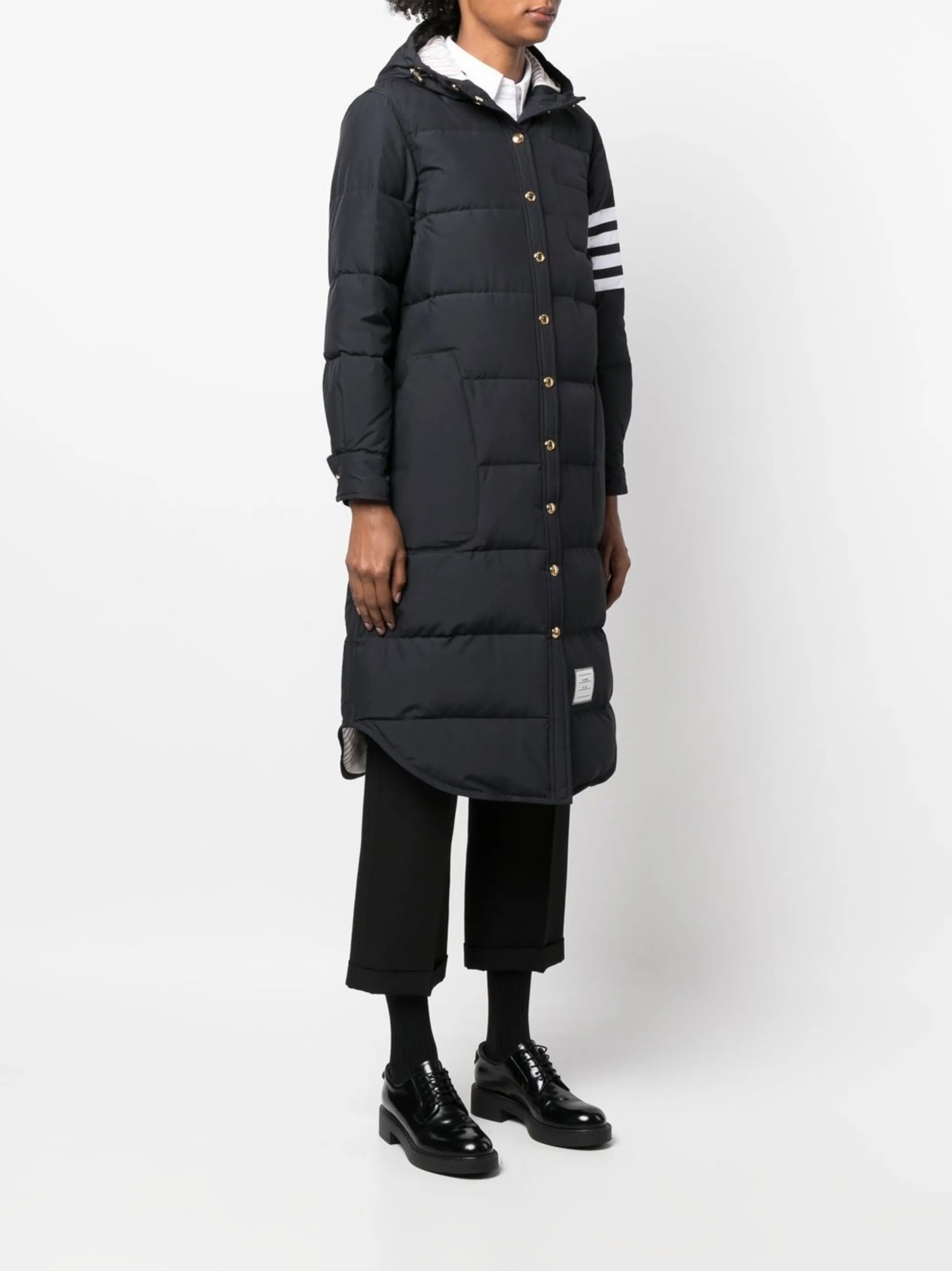 4-Bar hooded padded coat