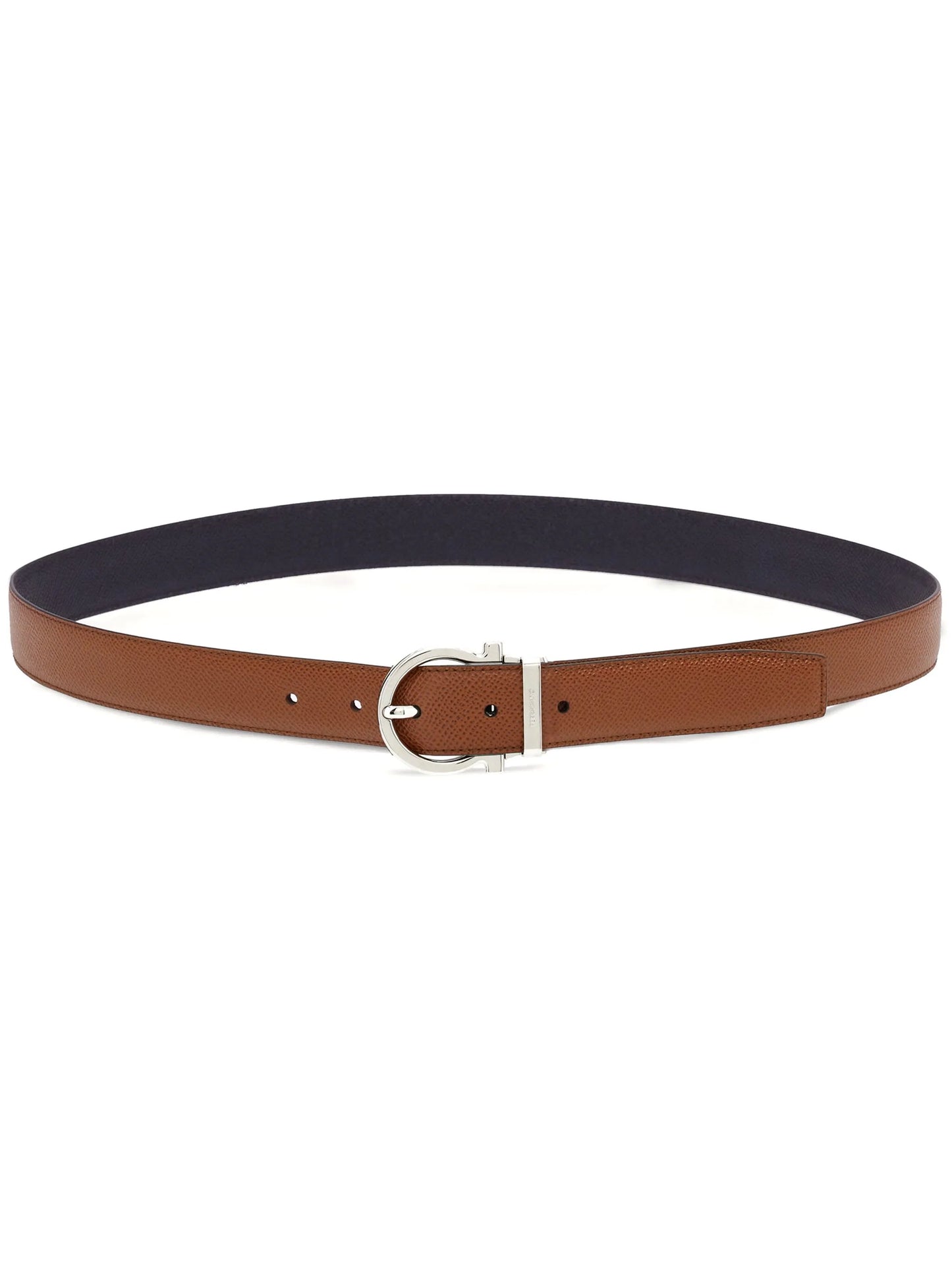 Gancini reversible leather belt