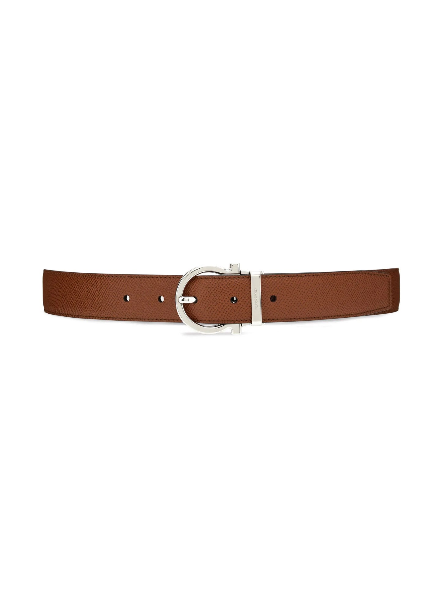 Gancini reversible leather belt