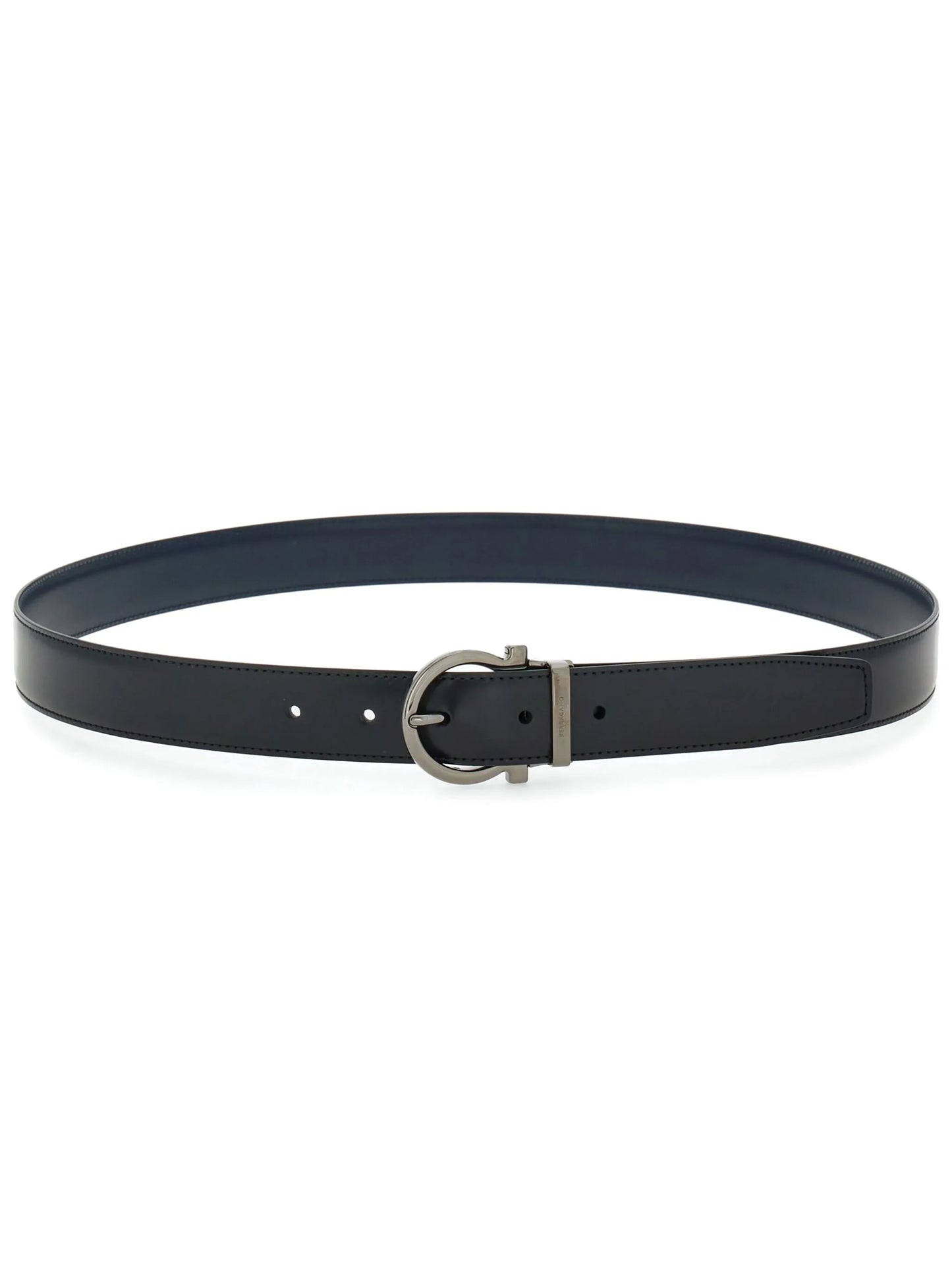Gancini reversible leather belt