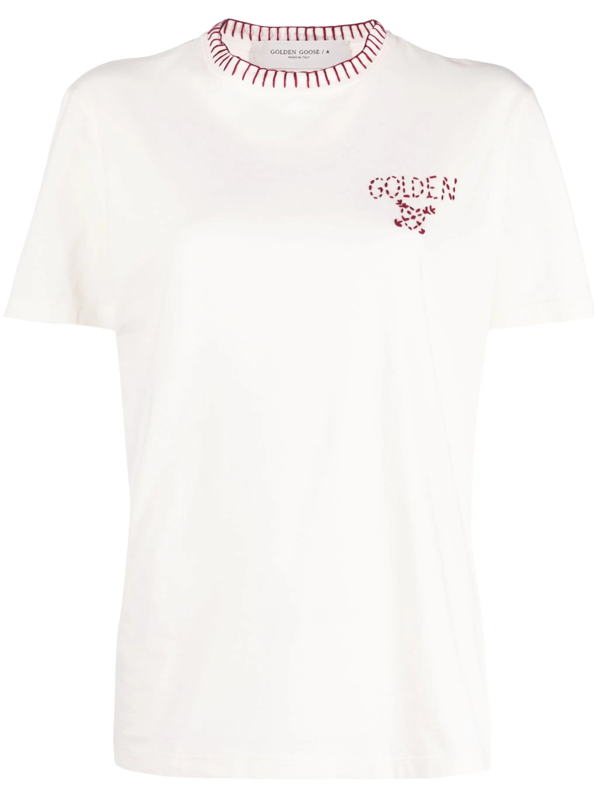 logo-embroidered cotton T-shirt