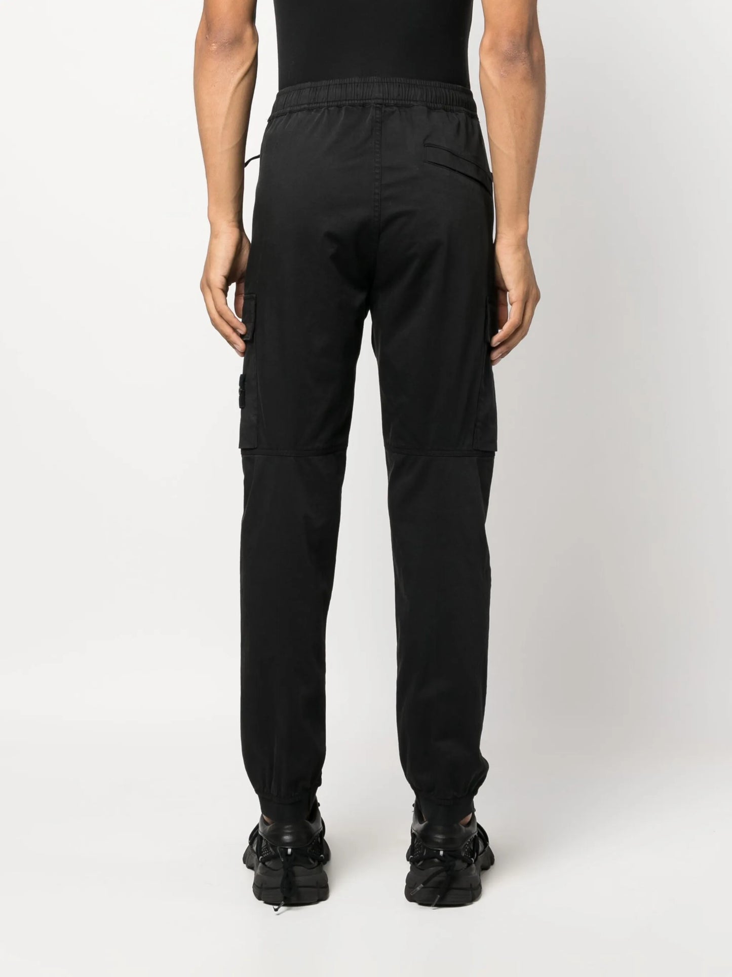 Compass-patch cargo trousers