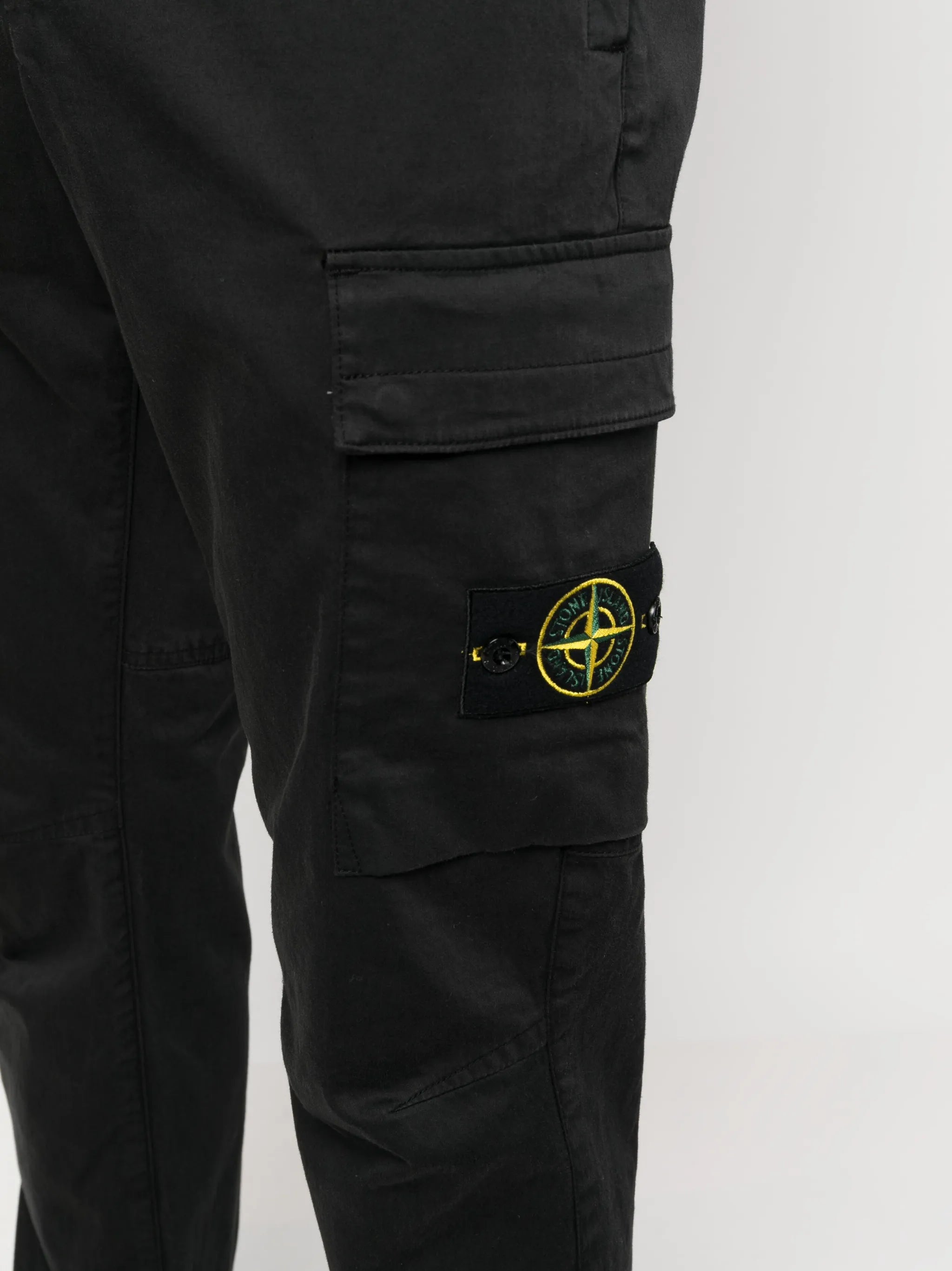 Compass-patch cargo trousers