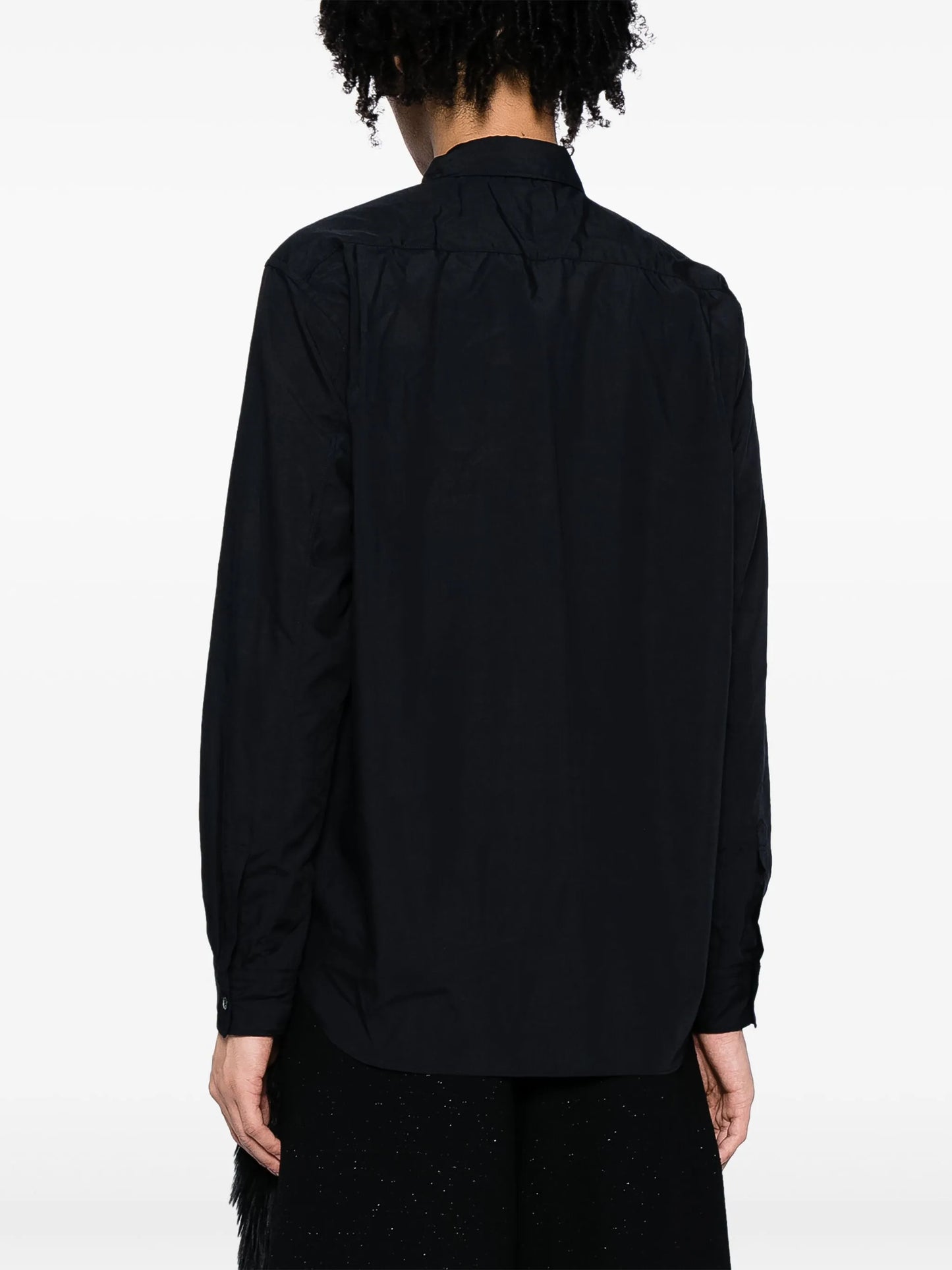 faux-fur long-sleeve shirt