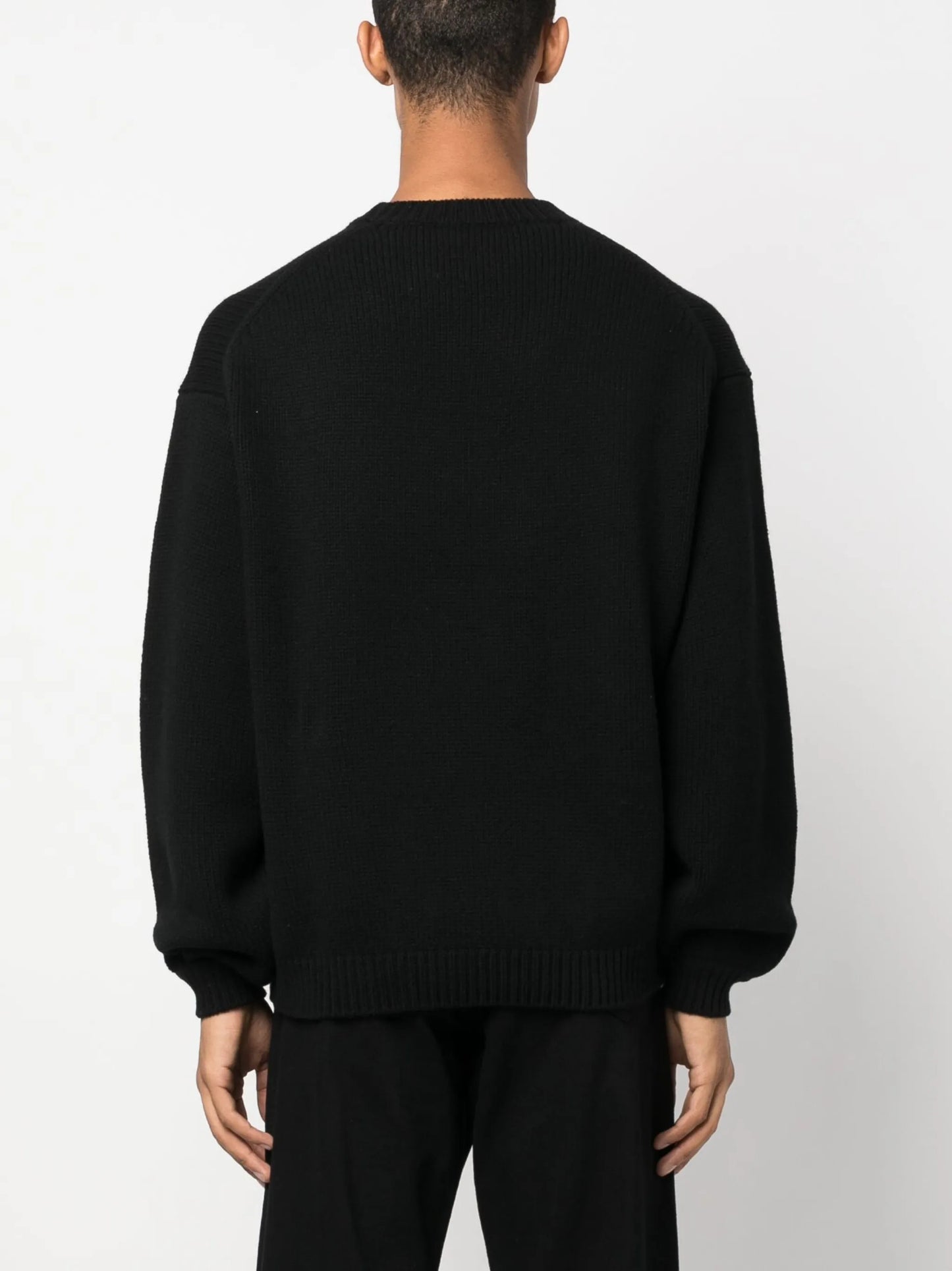 intarsia-knit logo jumper