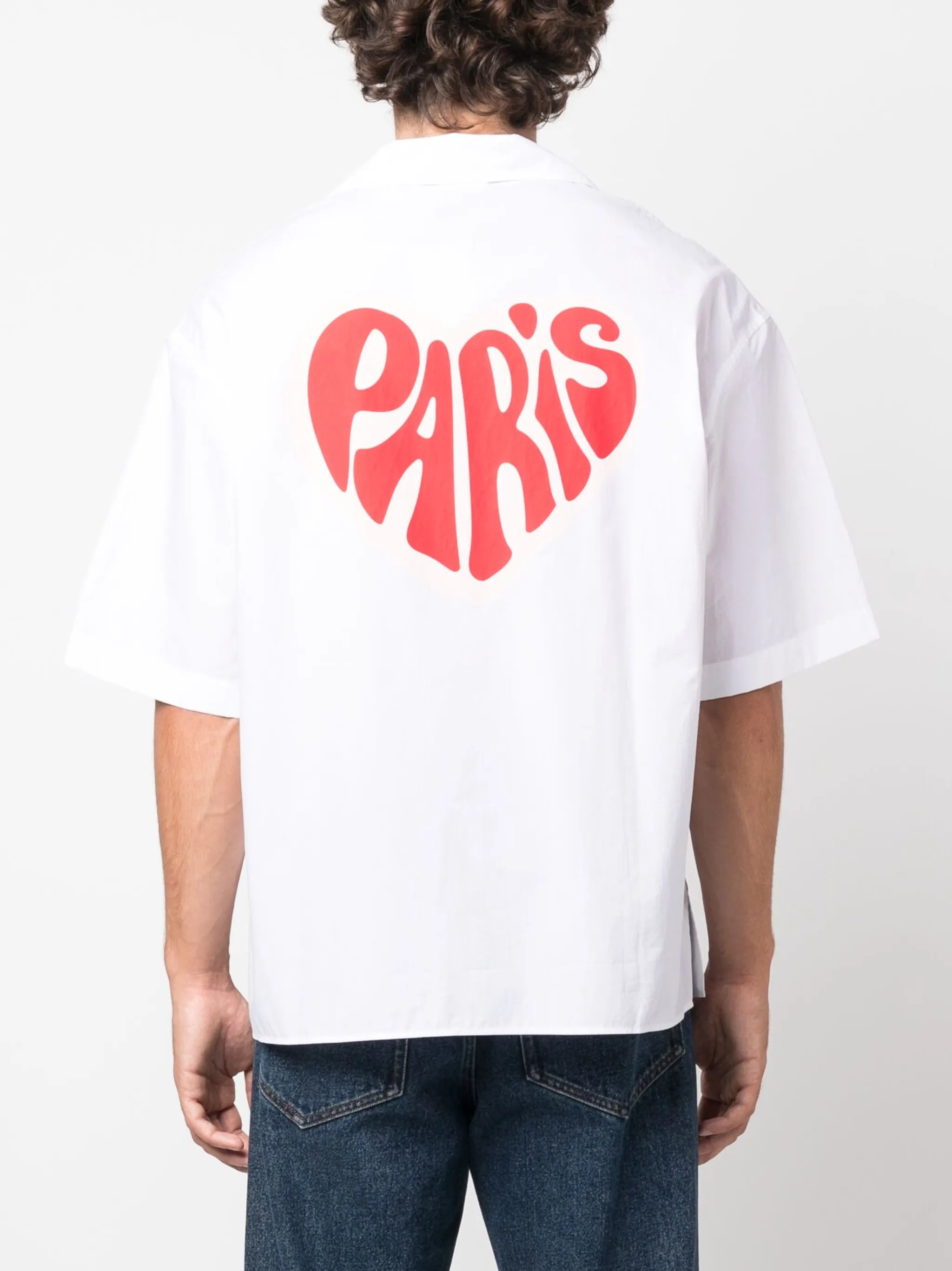 logo-print cotton shirt
