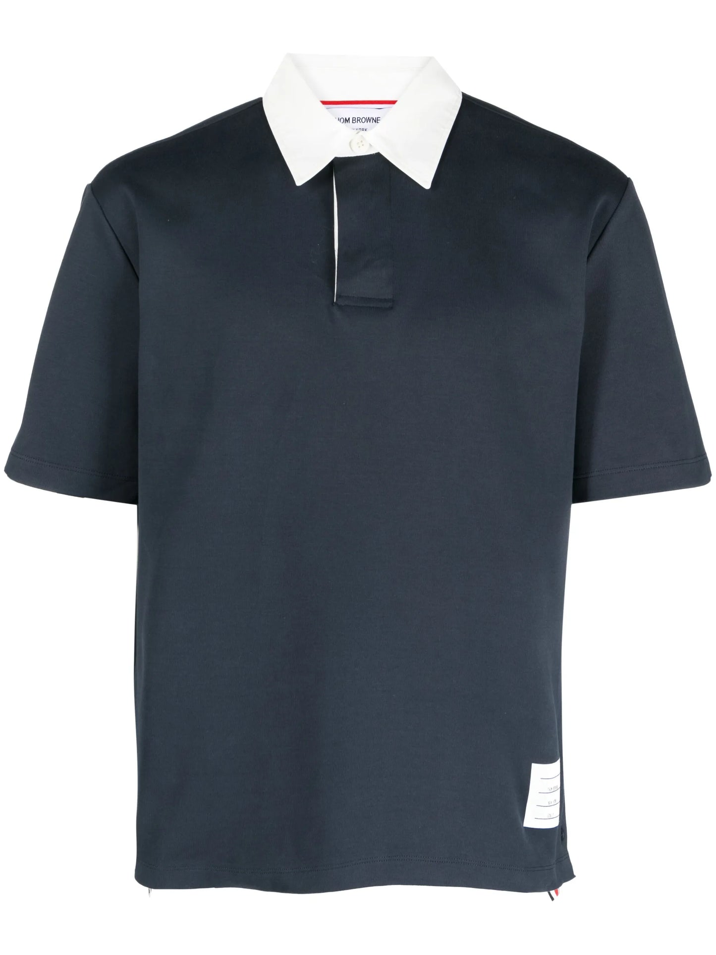 logo-patch polo shirt