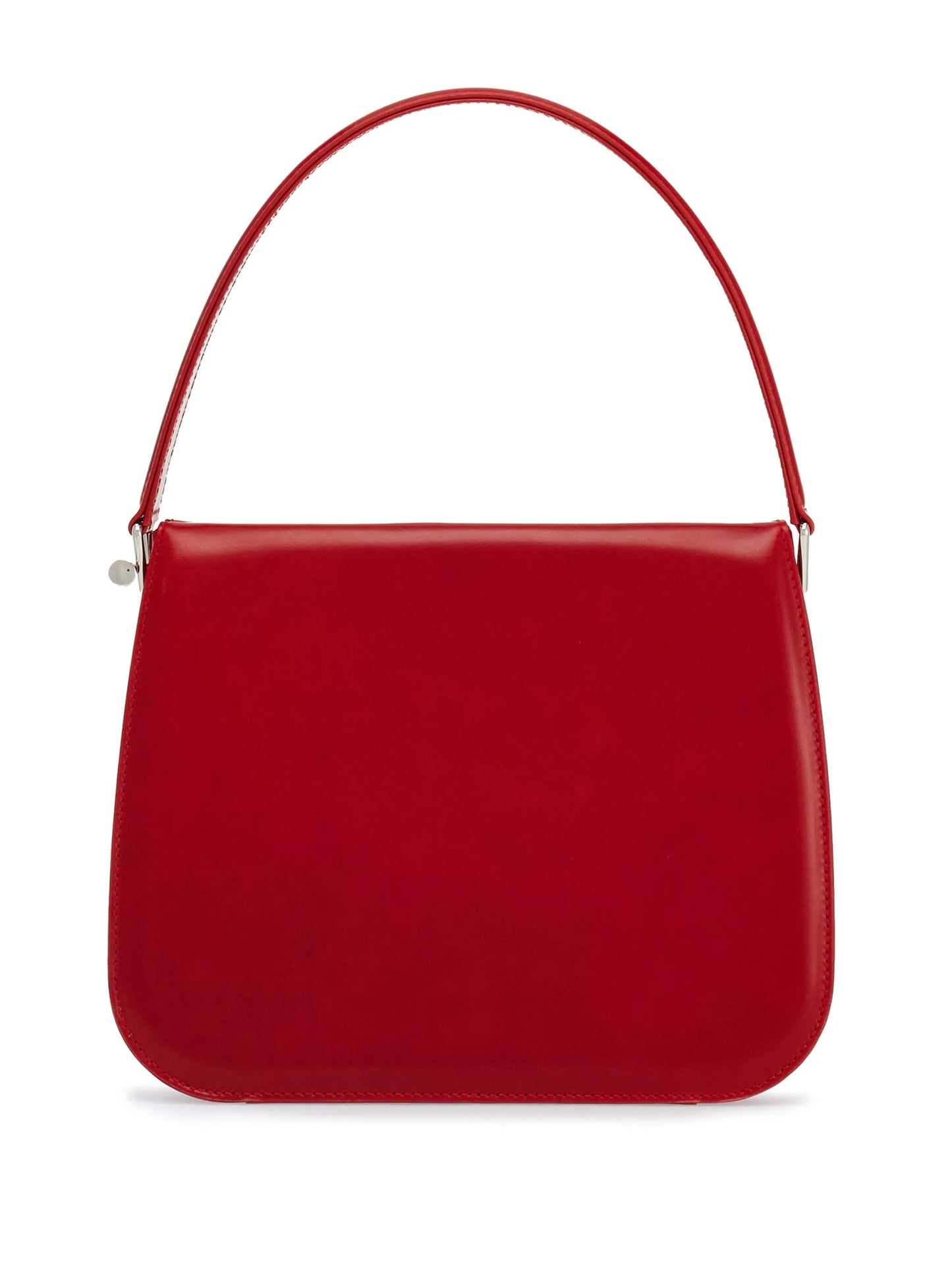 Semi-rigid leather bag