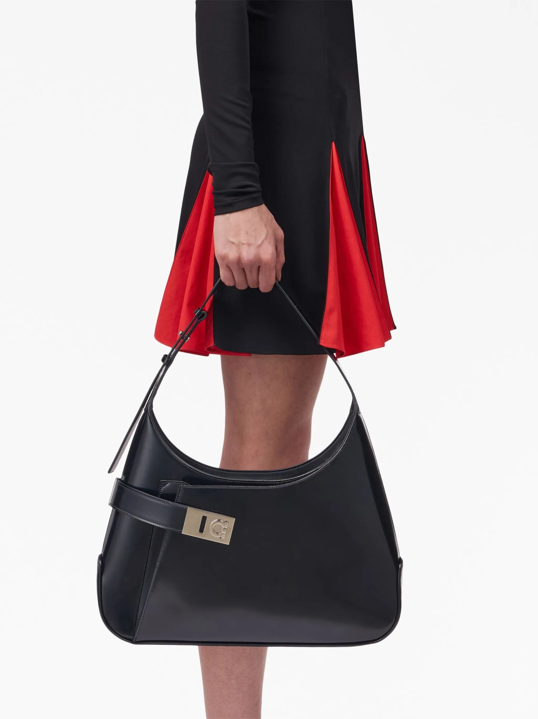 Hobo Gancini-buckle shoulder bag