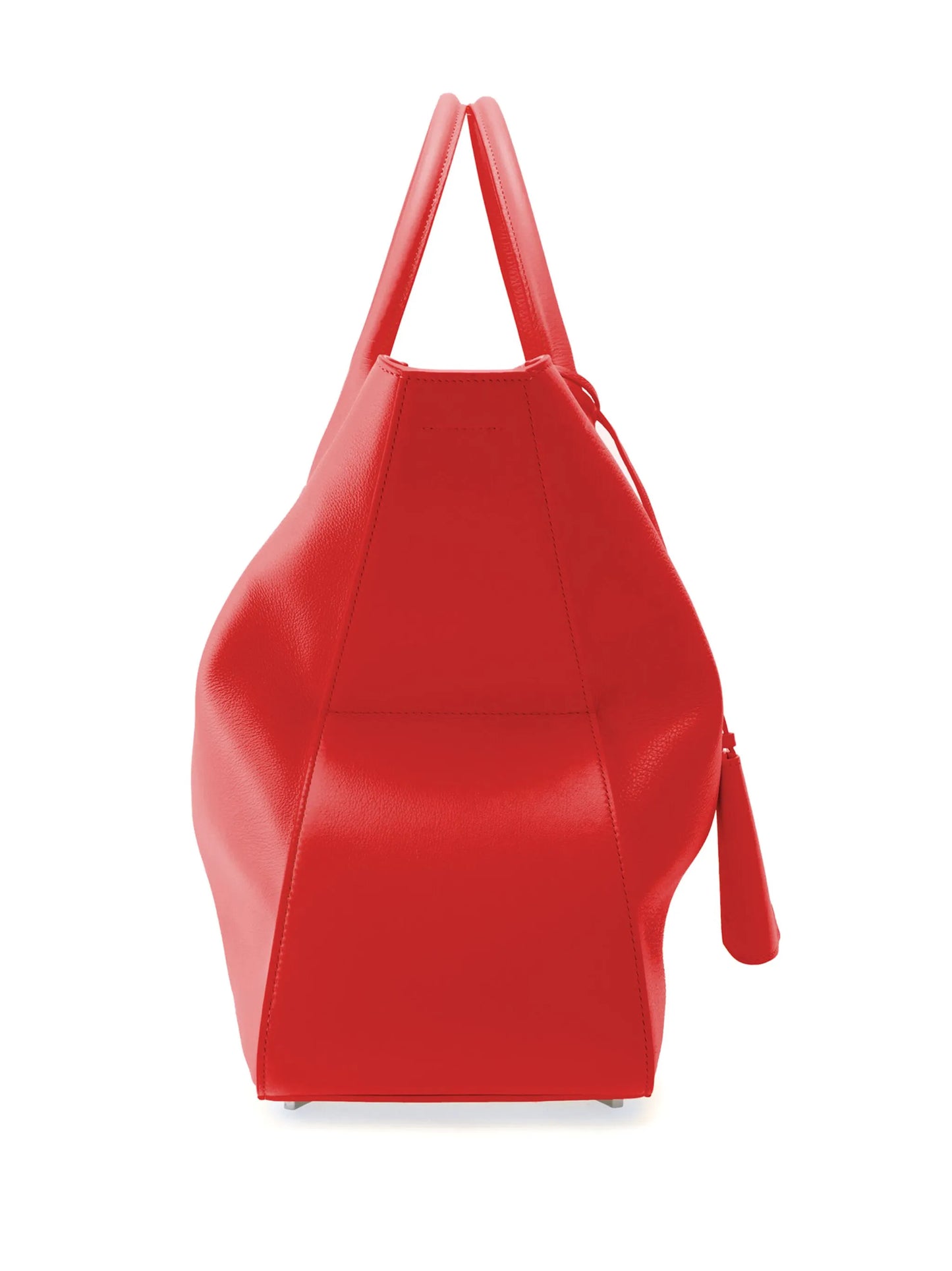 logo-stamp leather tote bag