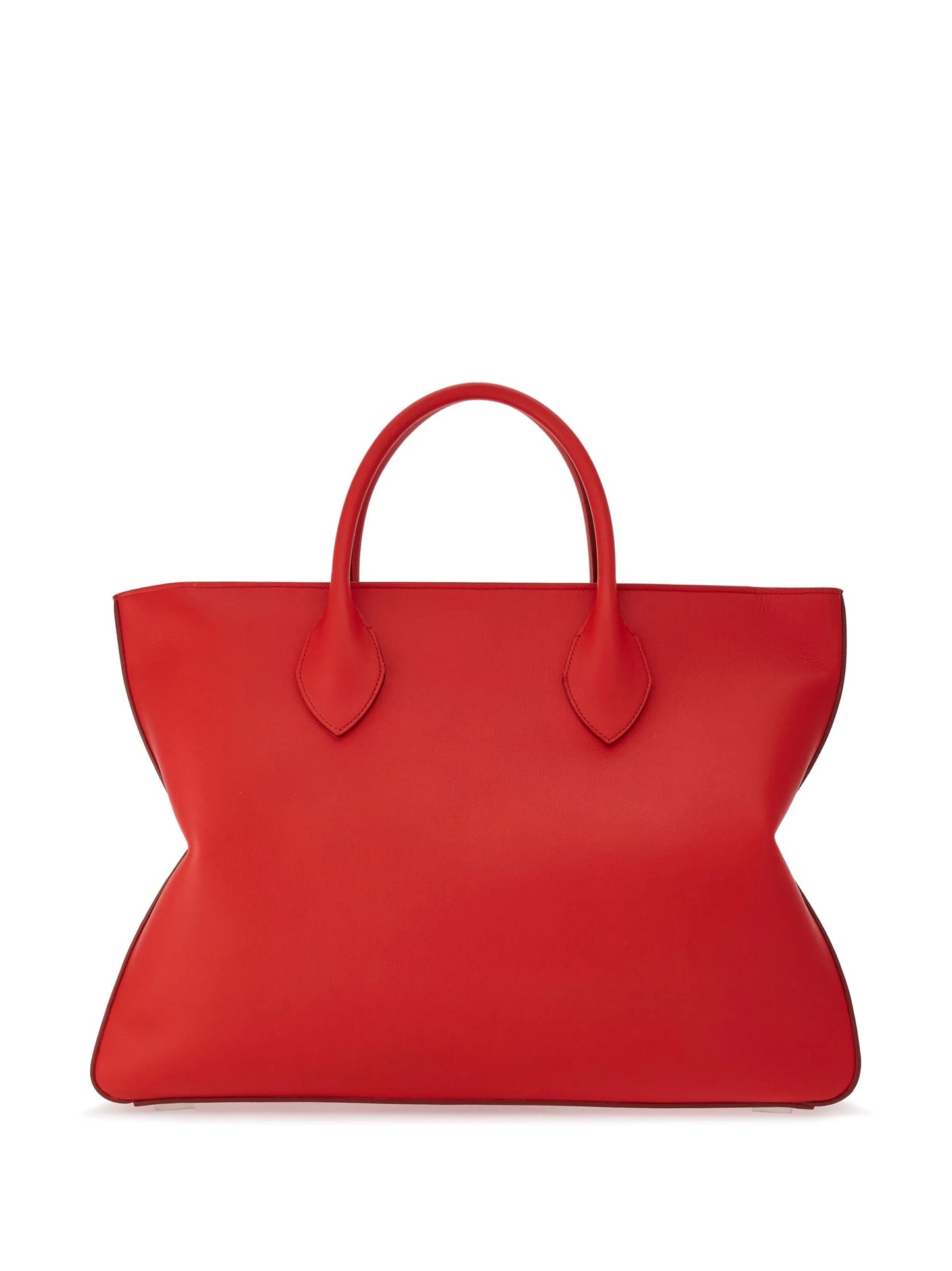 logo-stamp leather tote bag