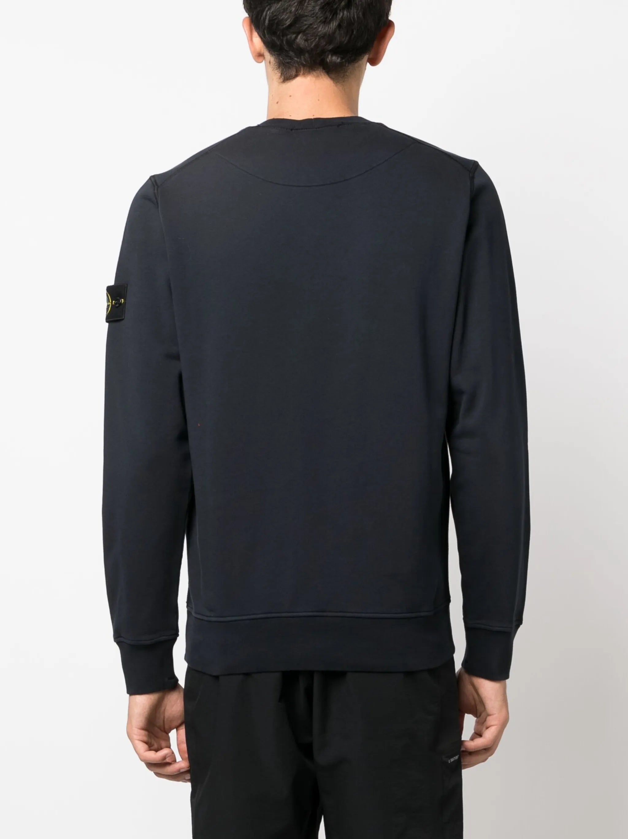 Compass-patch crew-neck sweatshirt