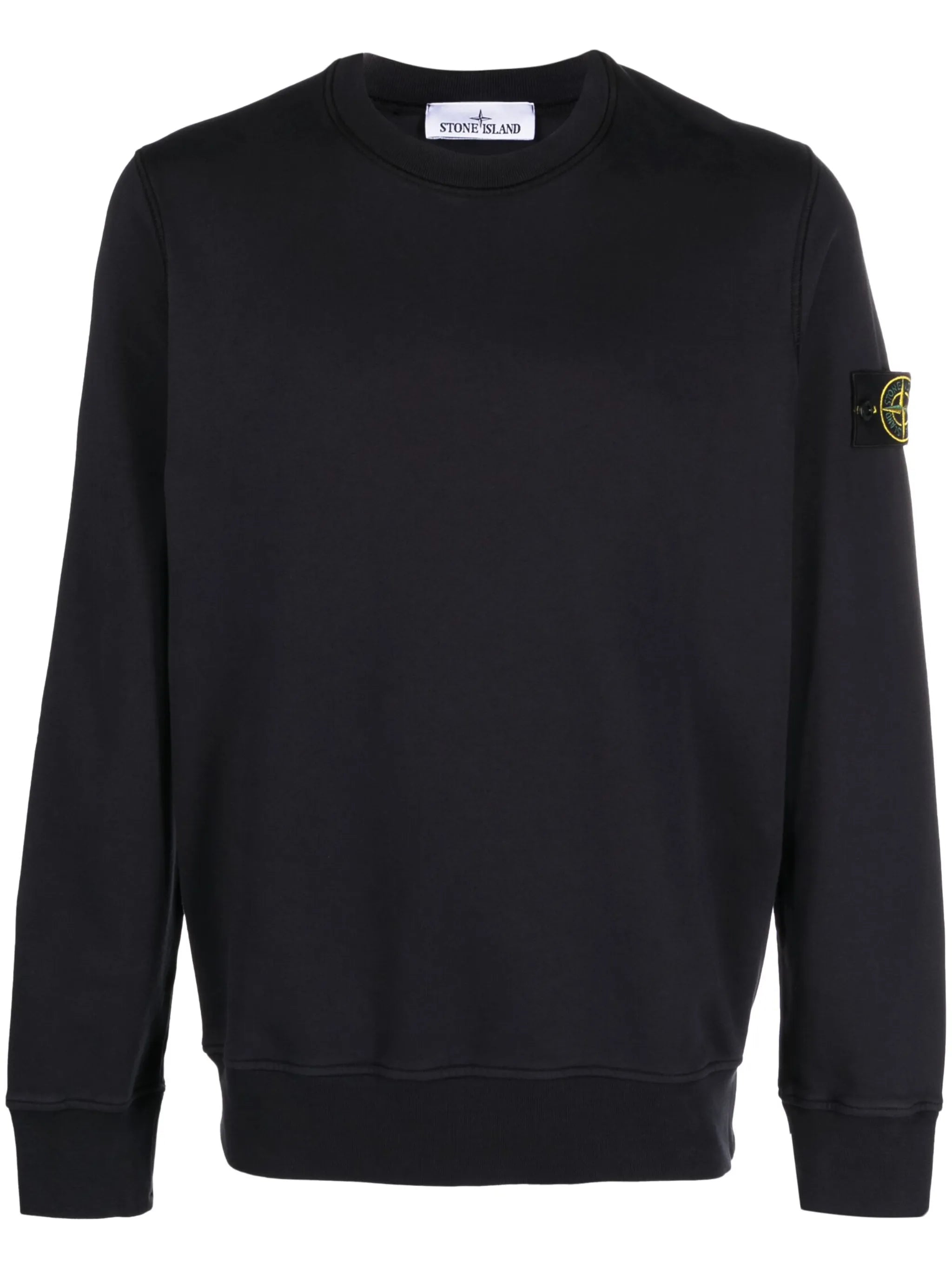 Compass-patch crew-neck sweatshirt