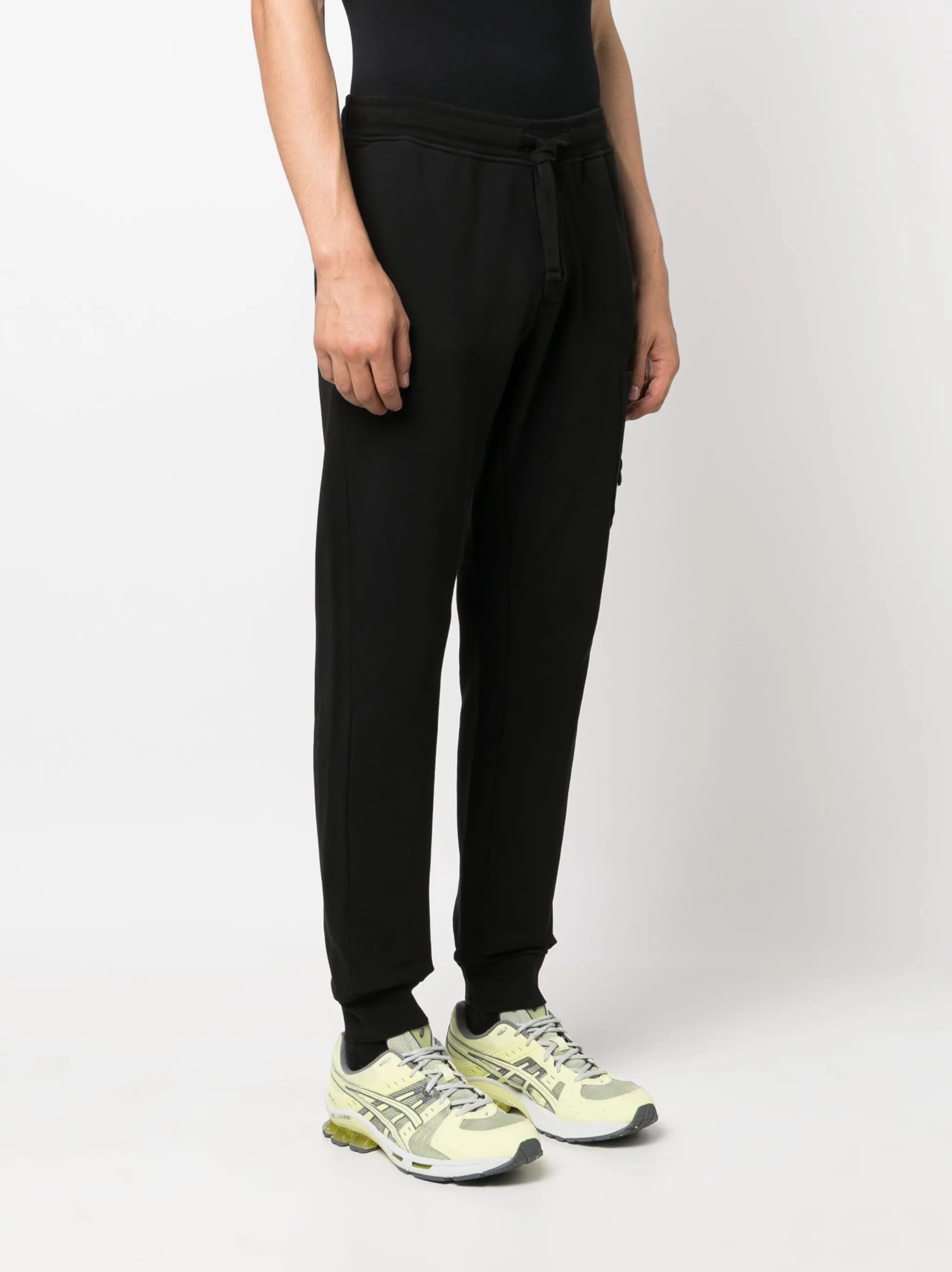 logo-embroidered cotton track pants