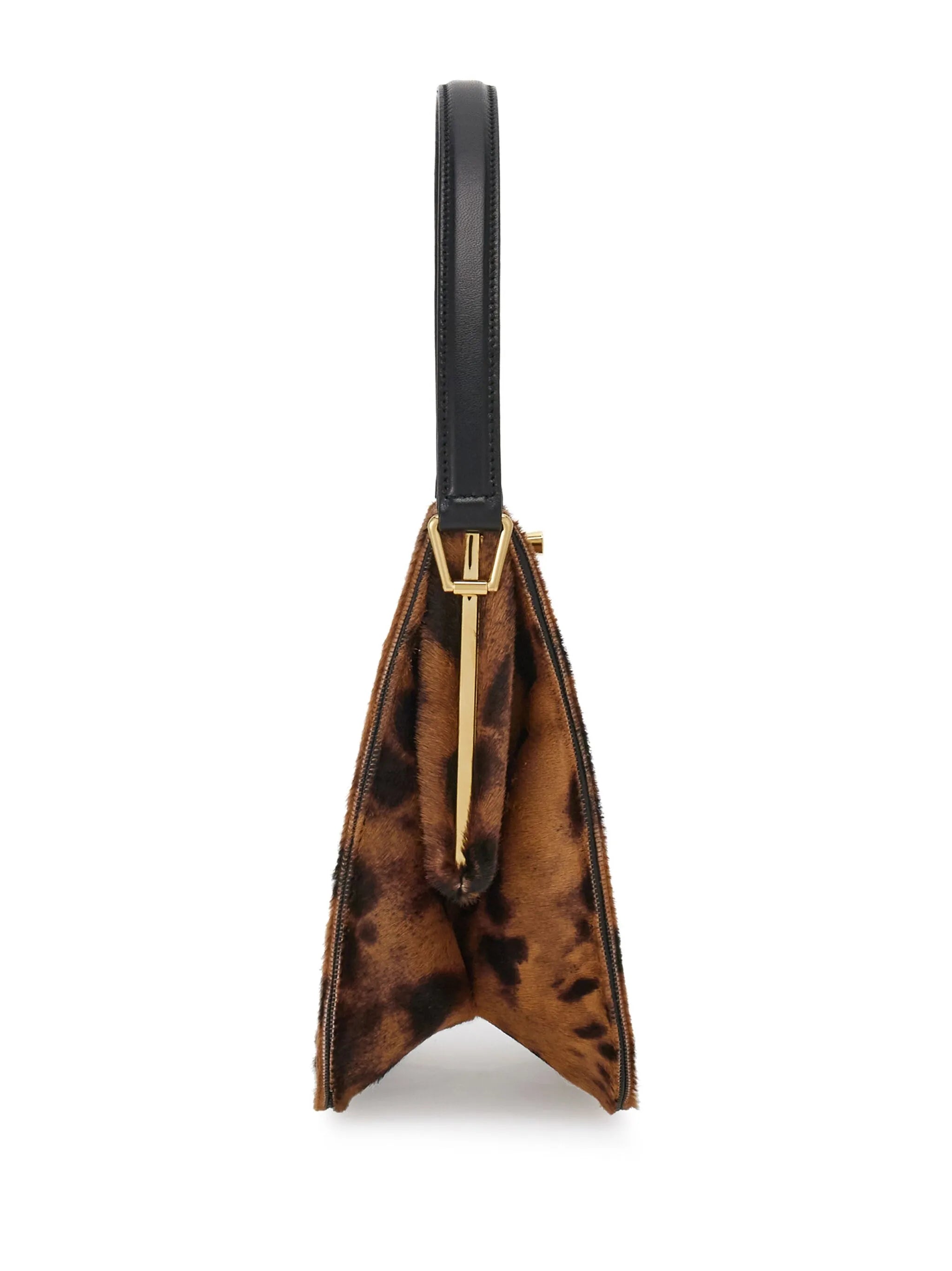 small Semi-rigid leopard-print tote bag