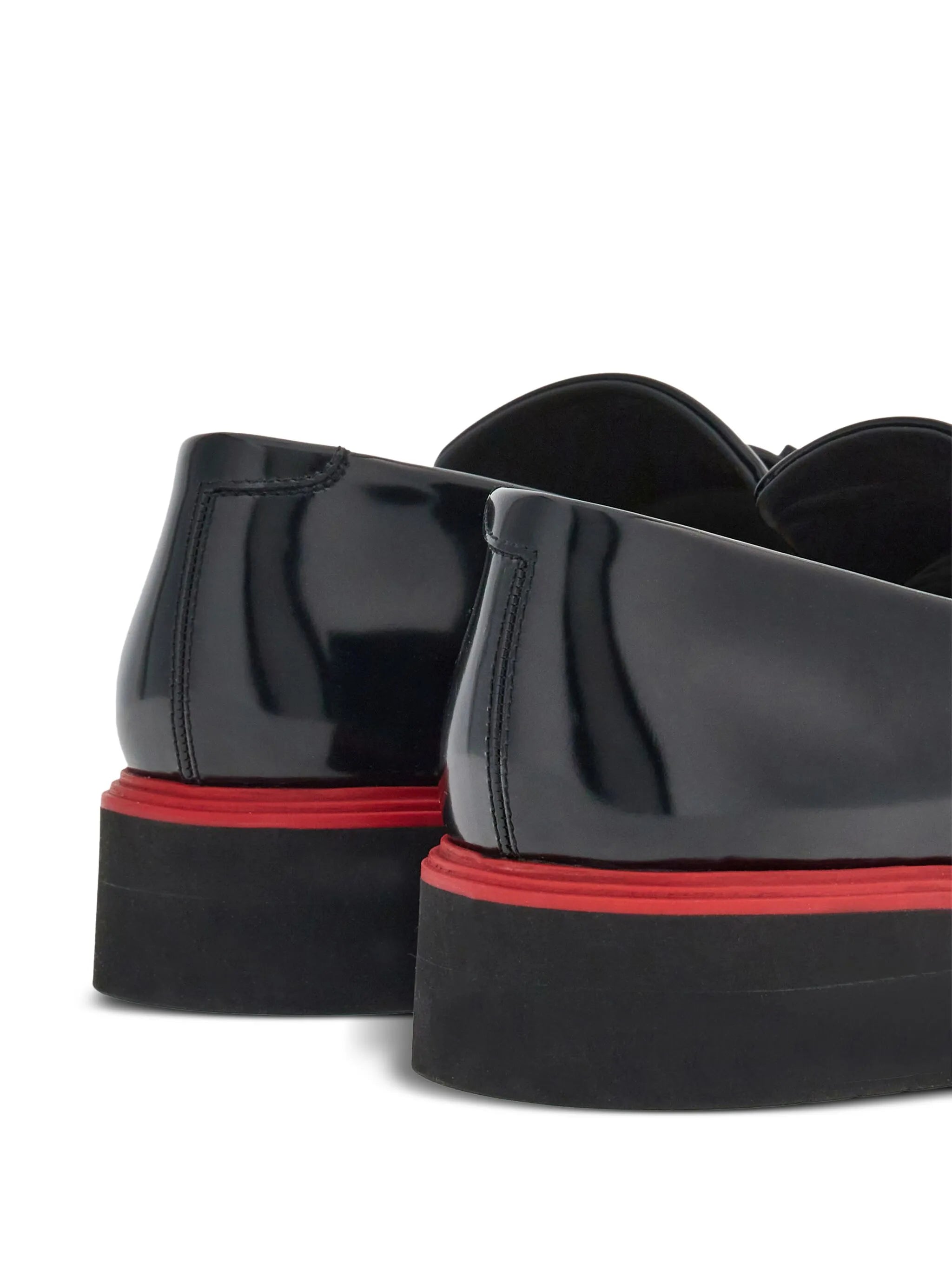 Gancini-ornament leather mocassins