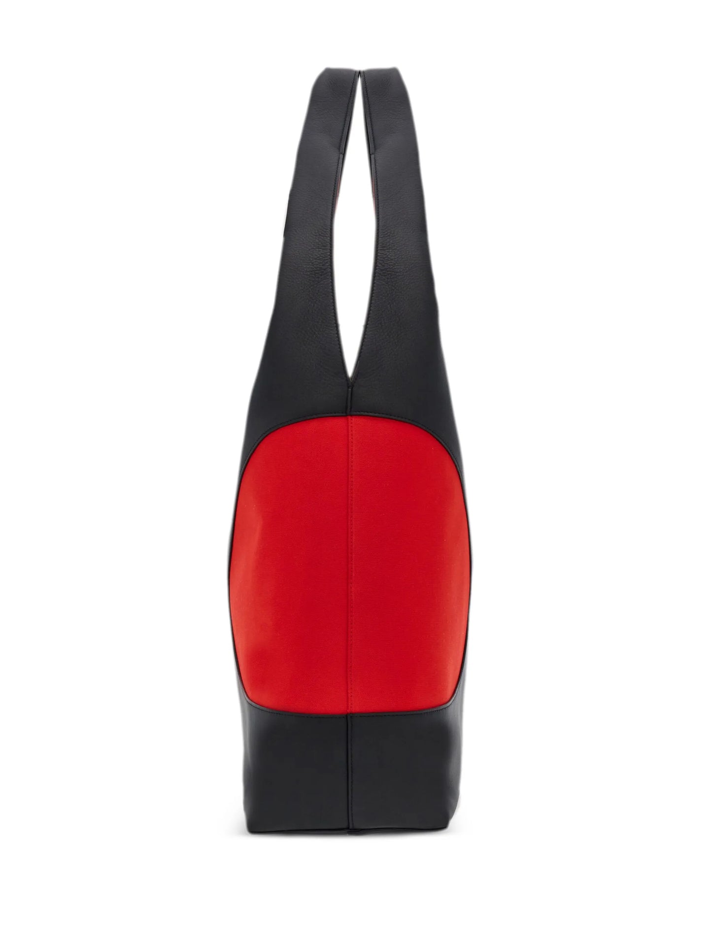 cut-out leather tote bag