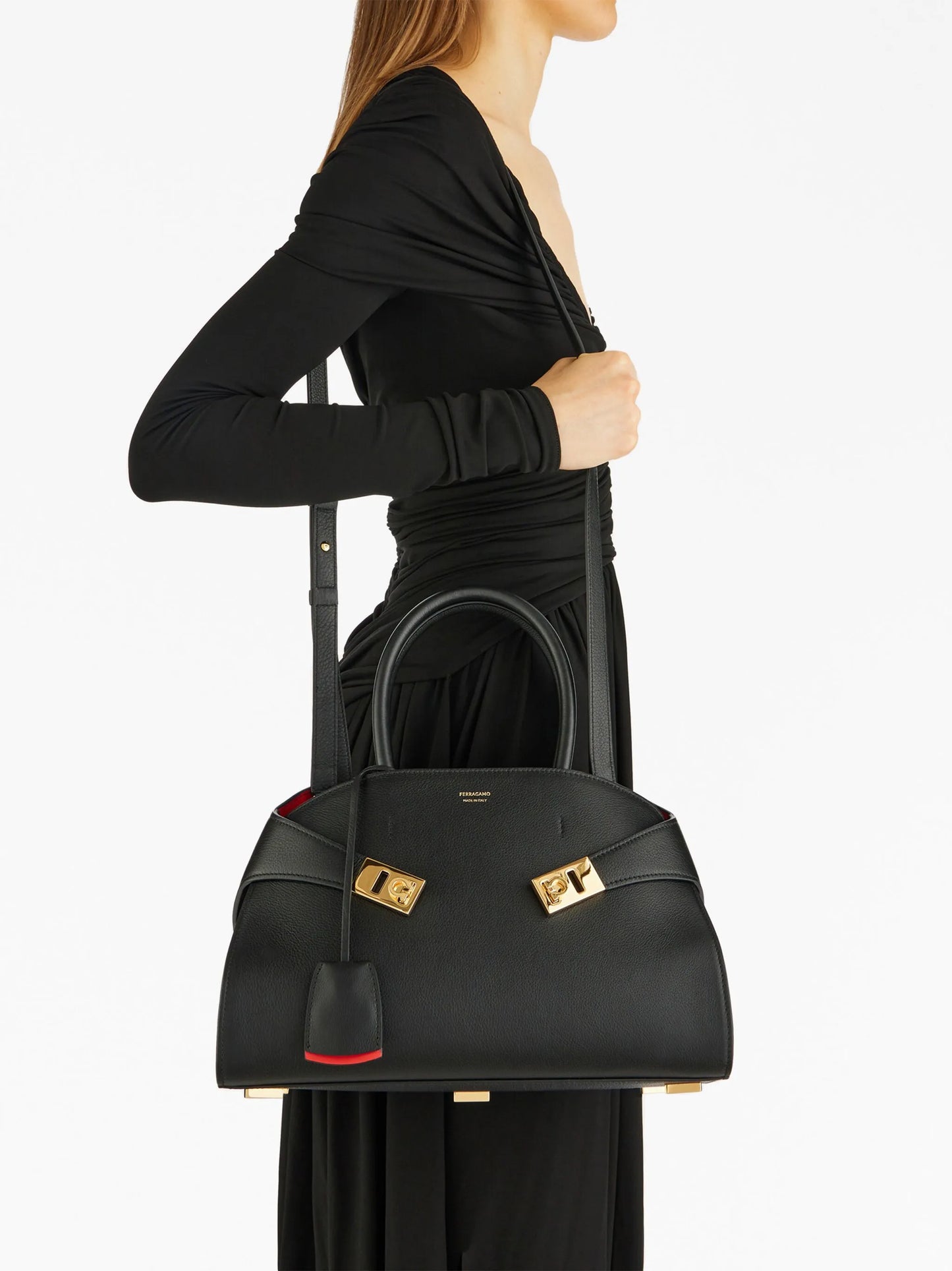 small Hug leather tote bag