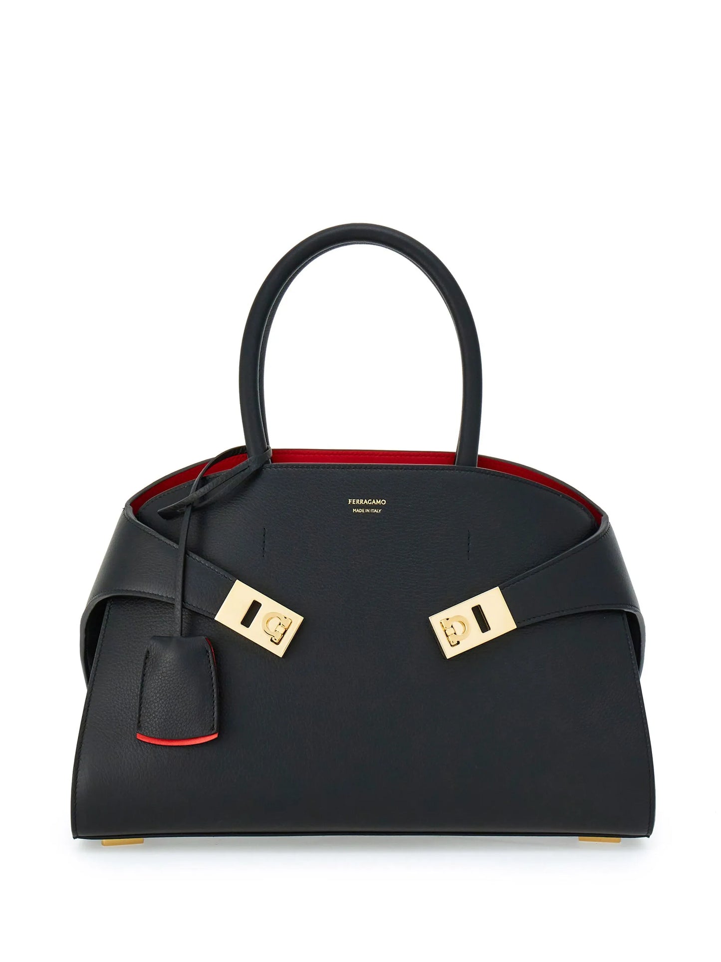 Hug leather tote bag